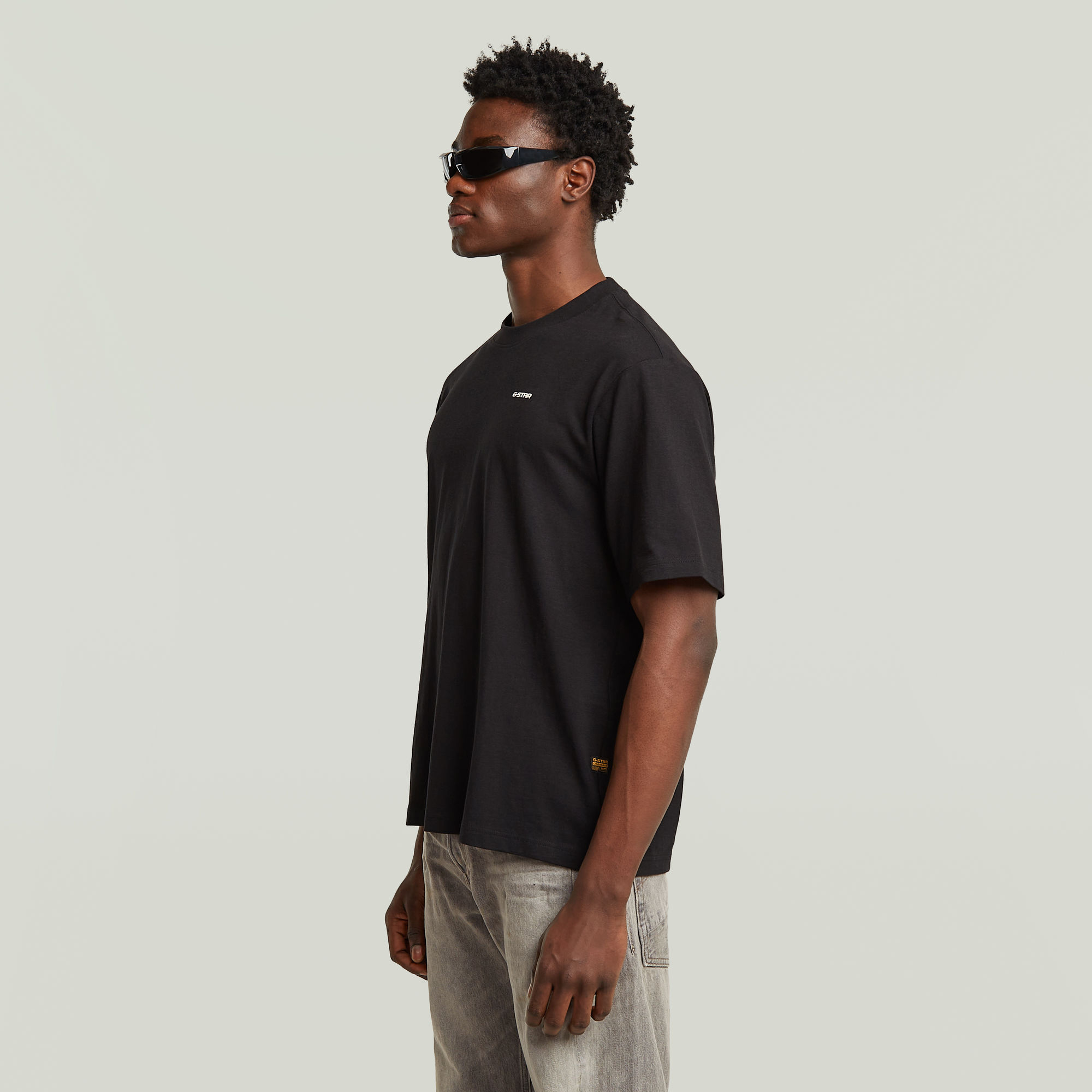 G-Star RAW Boxy Base T-shirt Zwart Heren
