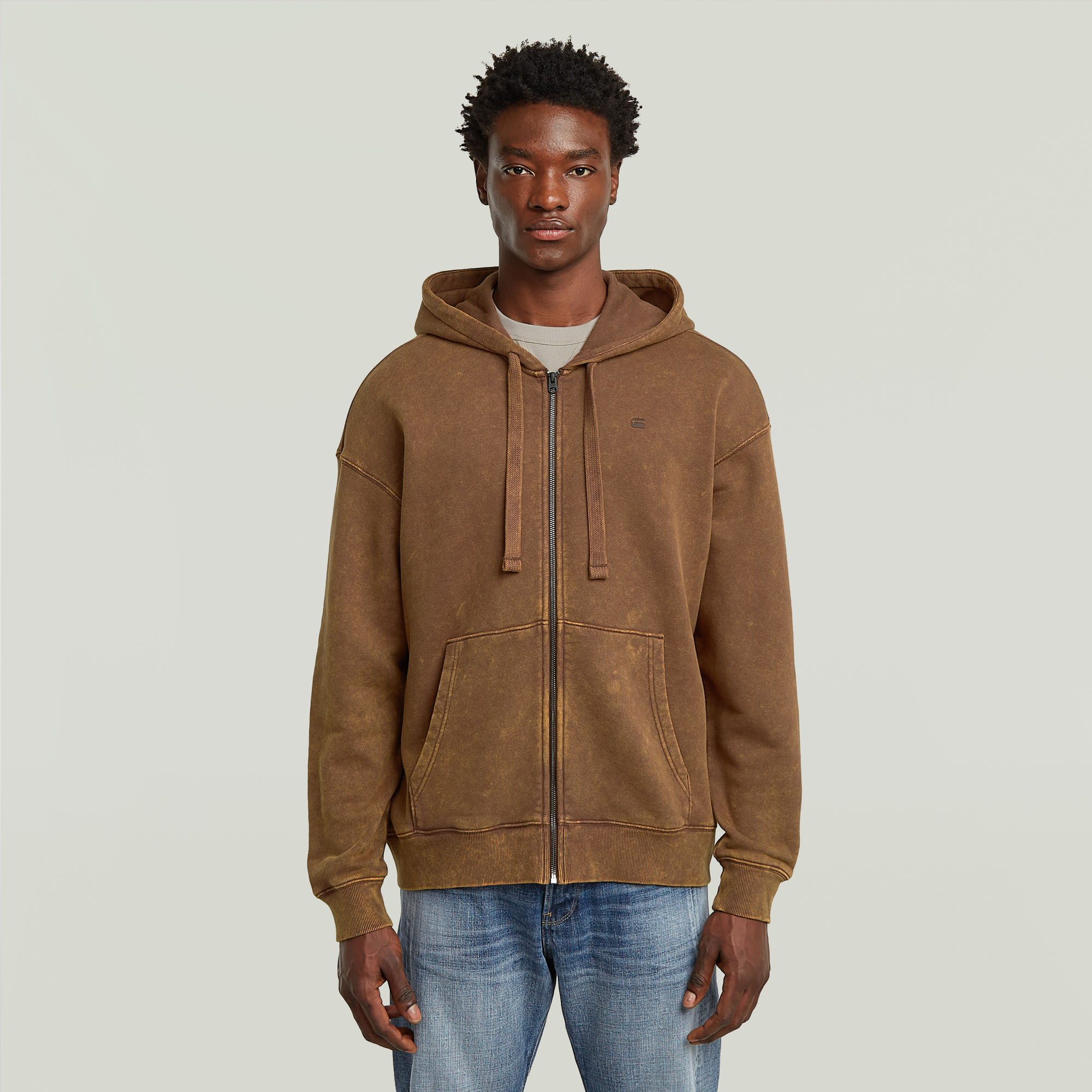 Sweat à capuche Washed Loose Full Zip - s - G-Star RAW - Modalova