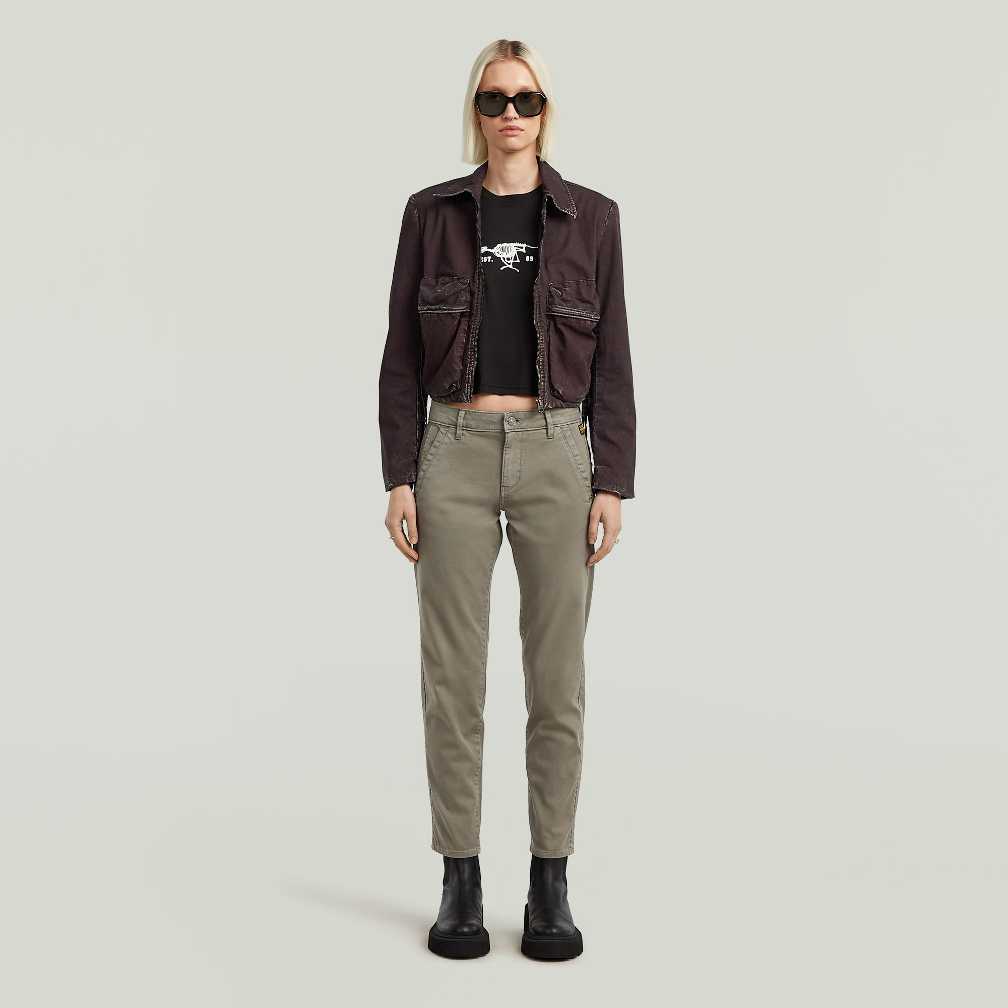G-Star RAW Kate Boyfriend Chino Bruin Dames