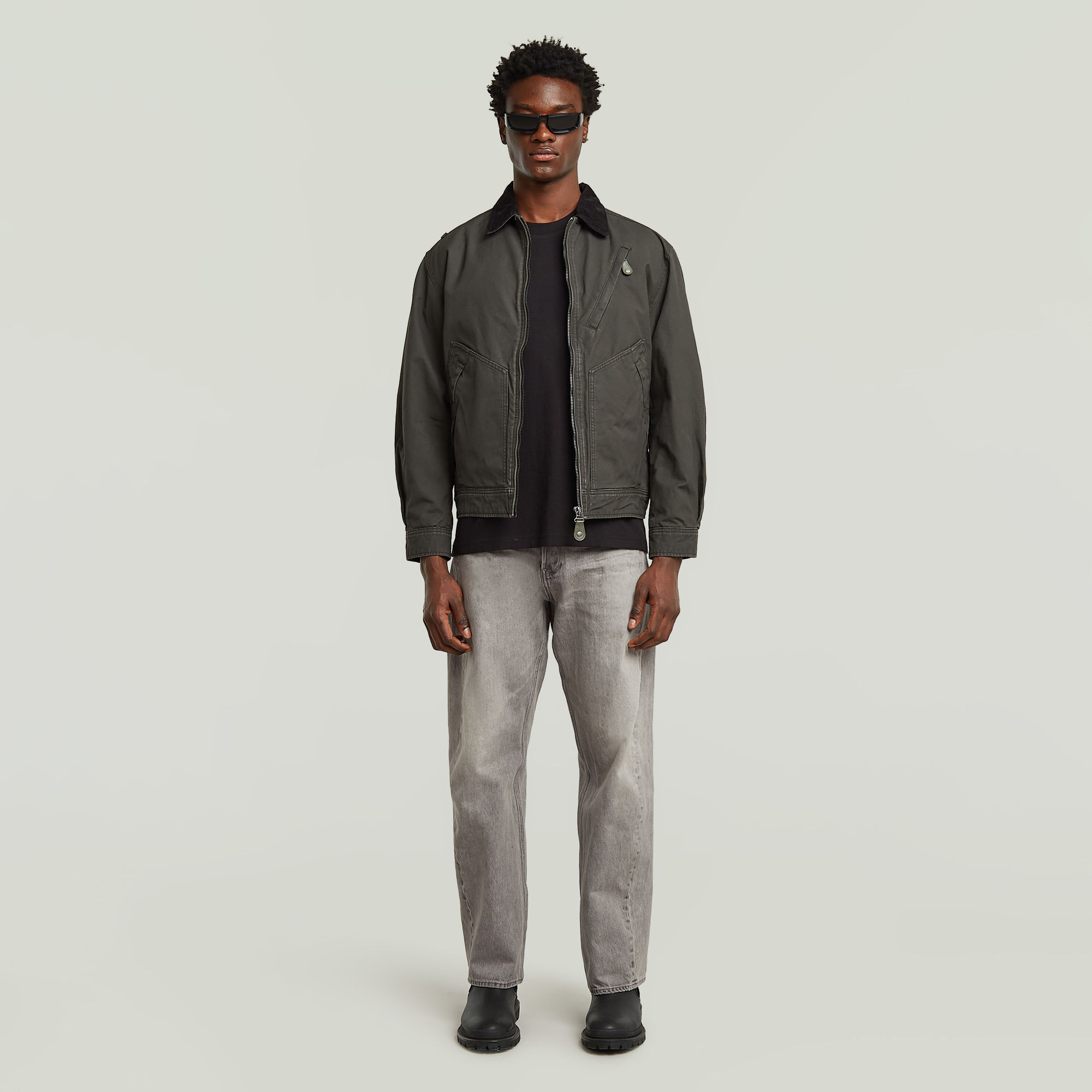 G-Star RAW Boxy Base T-shirt Zwart Heren