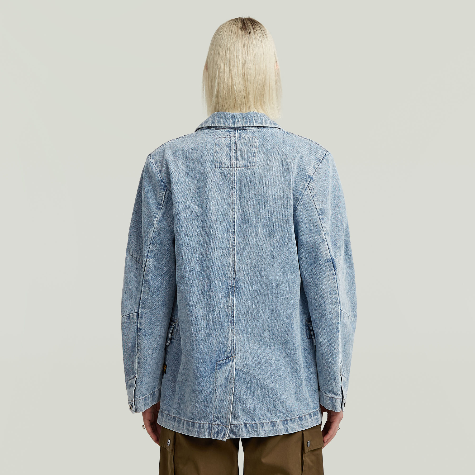 G-Star RAW Oversized Blazer Lichtblauw Dames