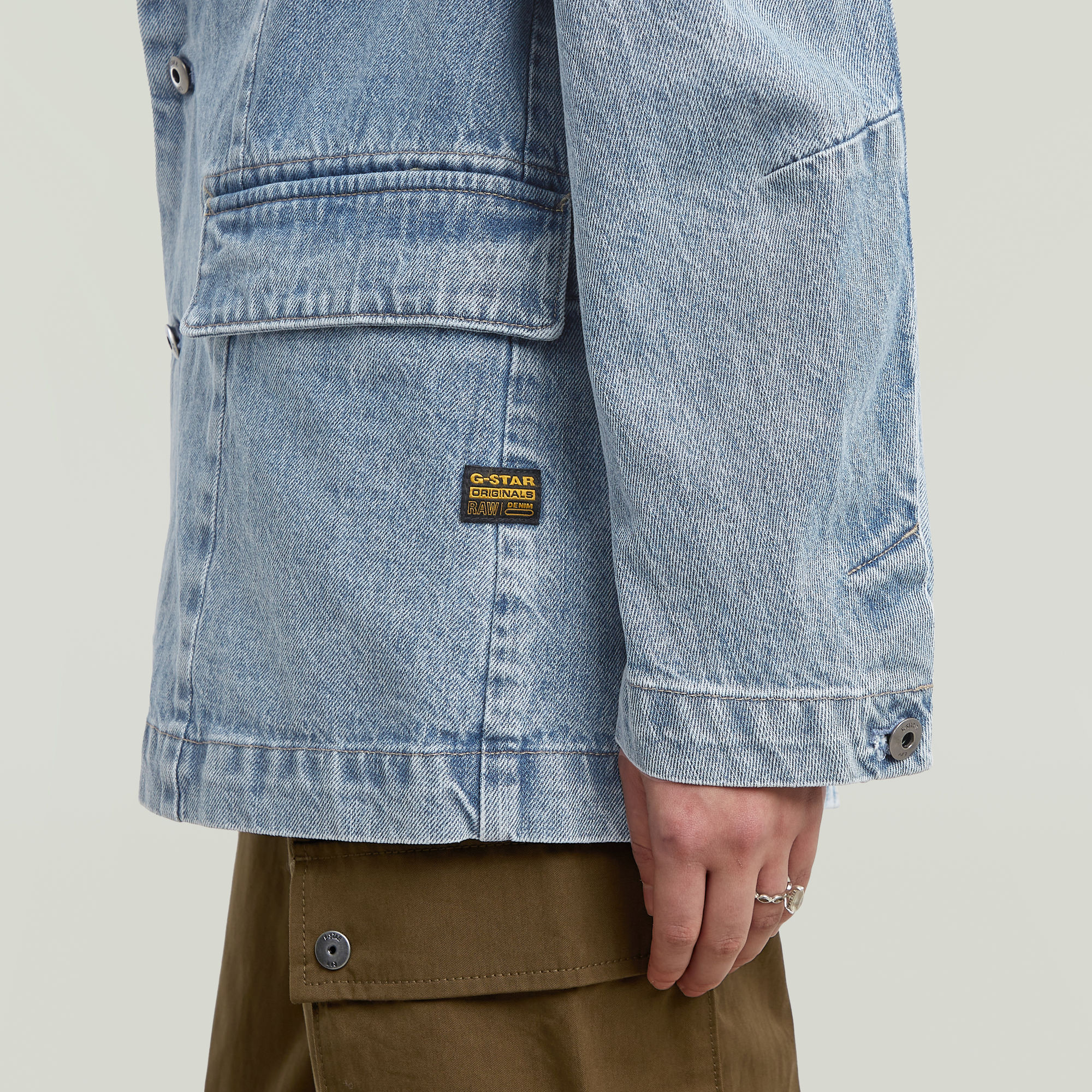 G-Star RAW Oversized Blazer Lichtblauw Dames