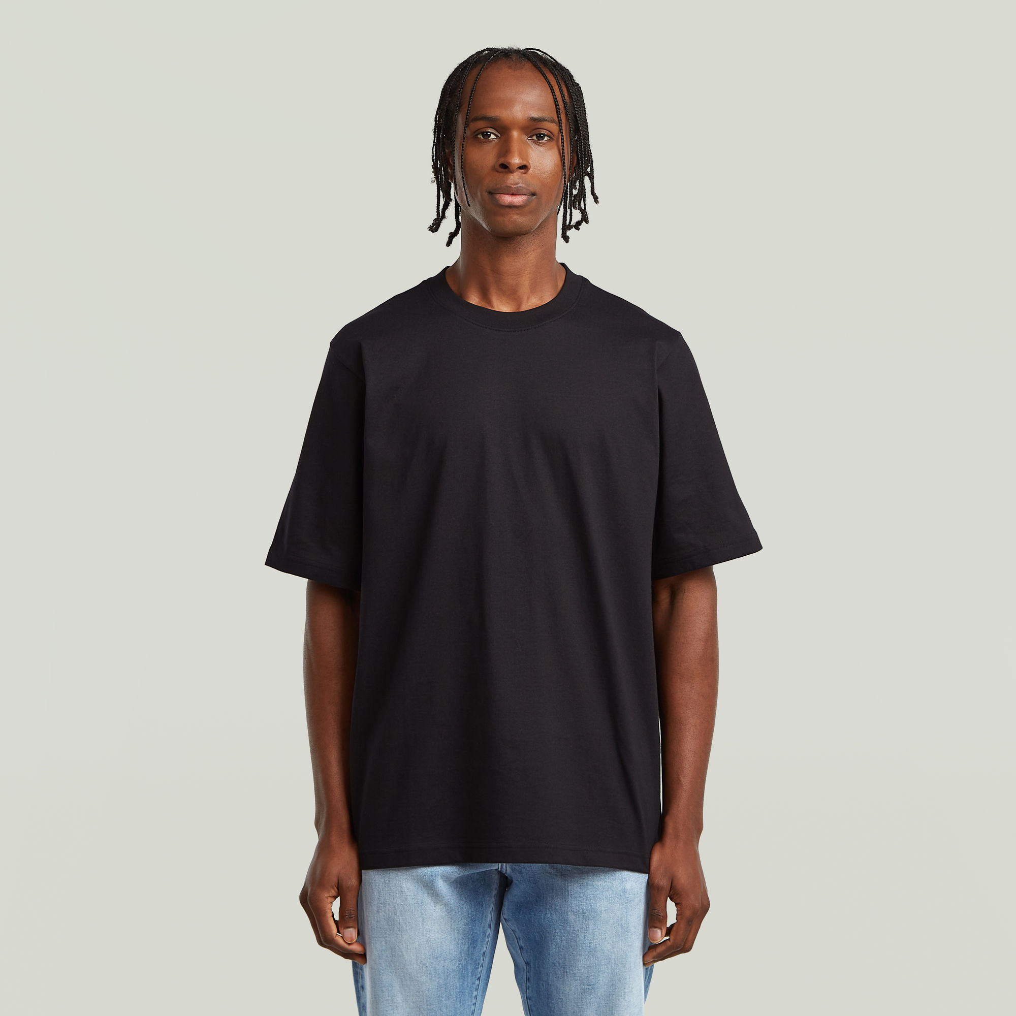 

Loose T-Shirt Boxy - Schwarz - Herren