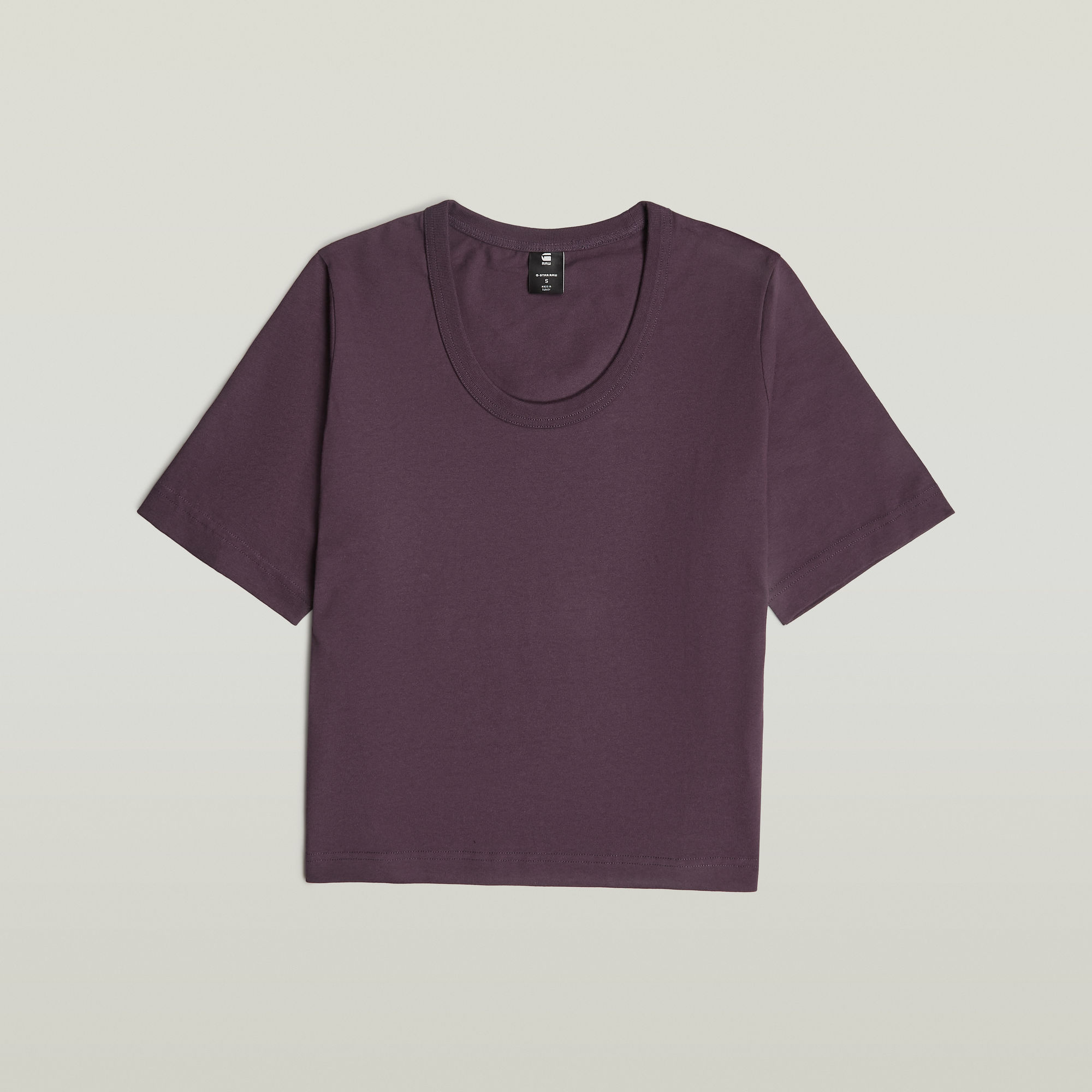 

Deep U-Neck Top - Purple - Women