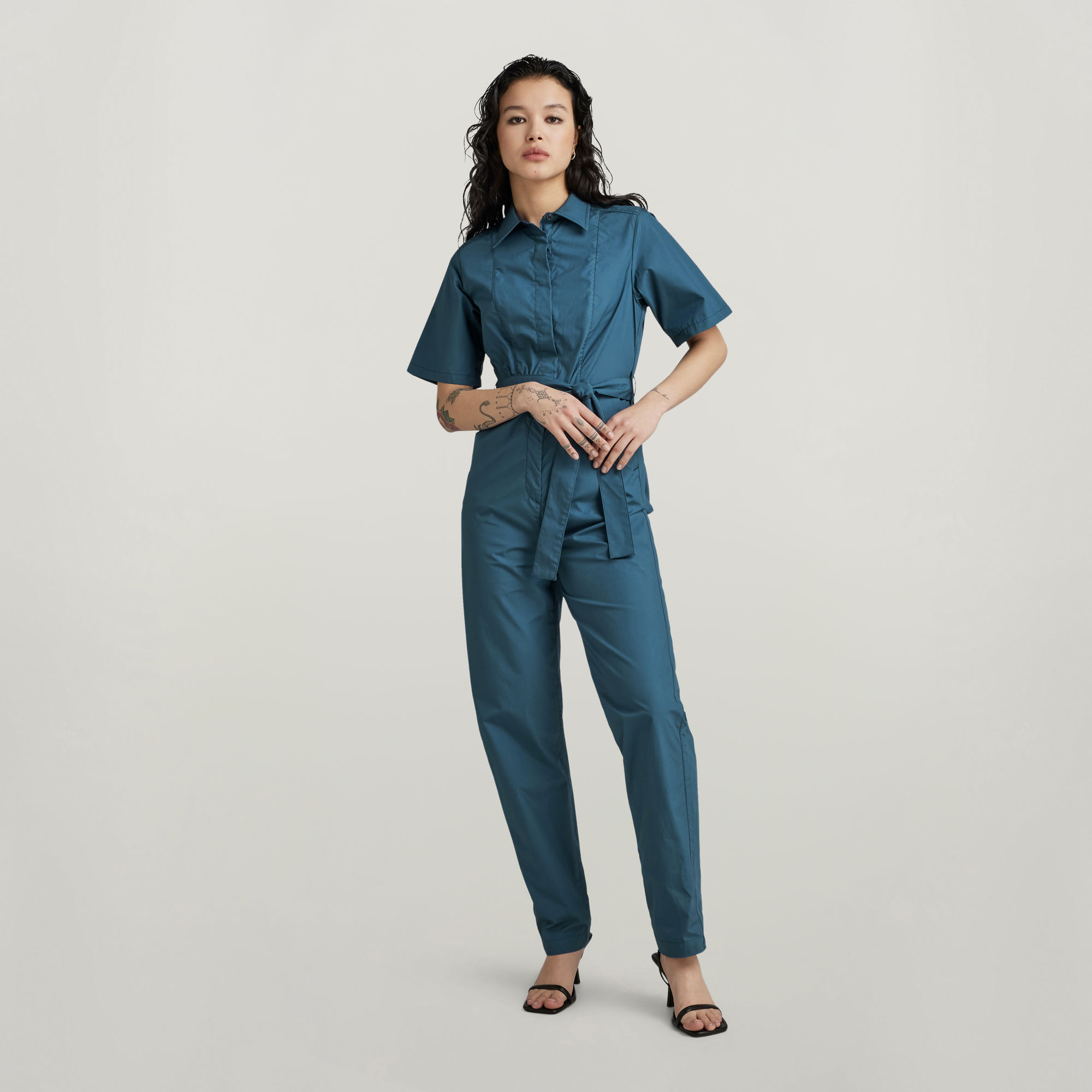 Bristum Deconstructed Jumpsuit - Mittelblau - Damen