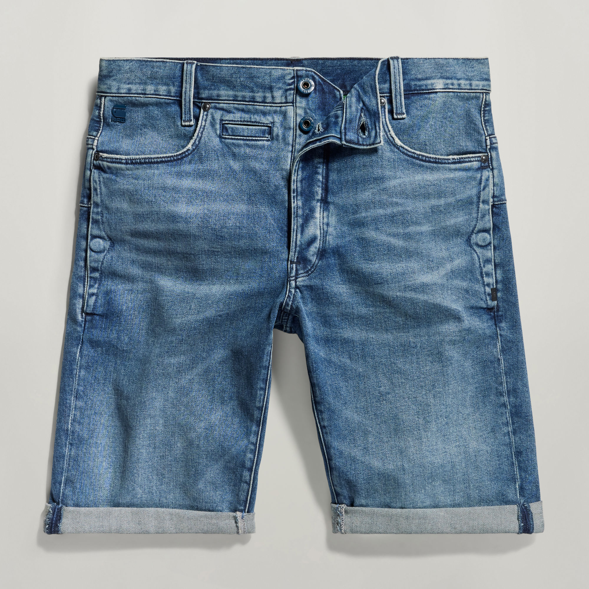 Thumbnail - D-Staq 3D Shorts - Mittelblau - Herren