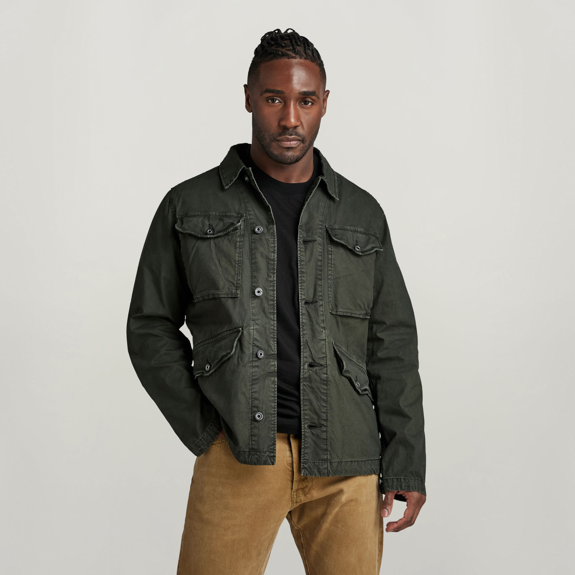 

Vodan Field Jacket Overshirt - Grey - Men