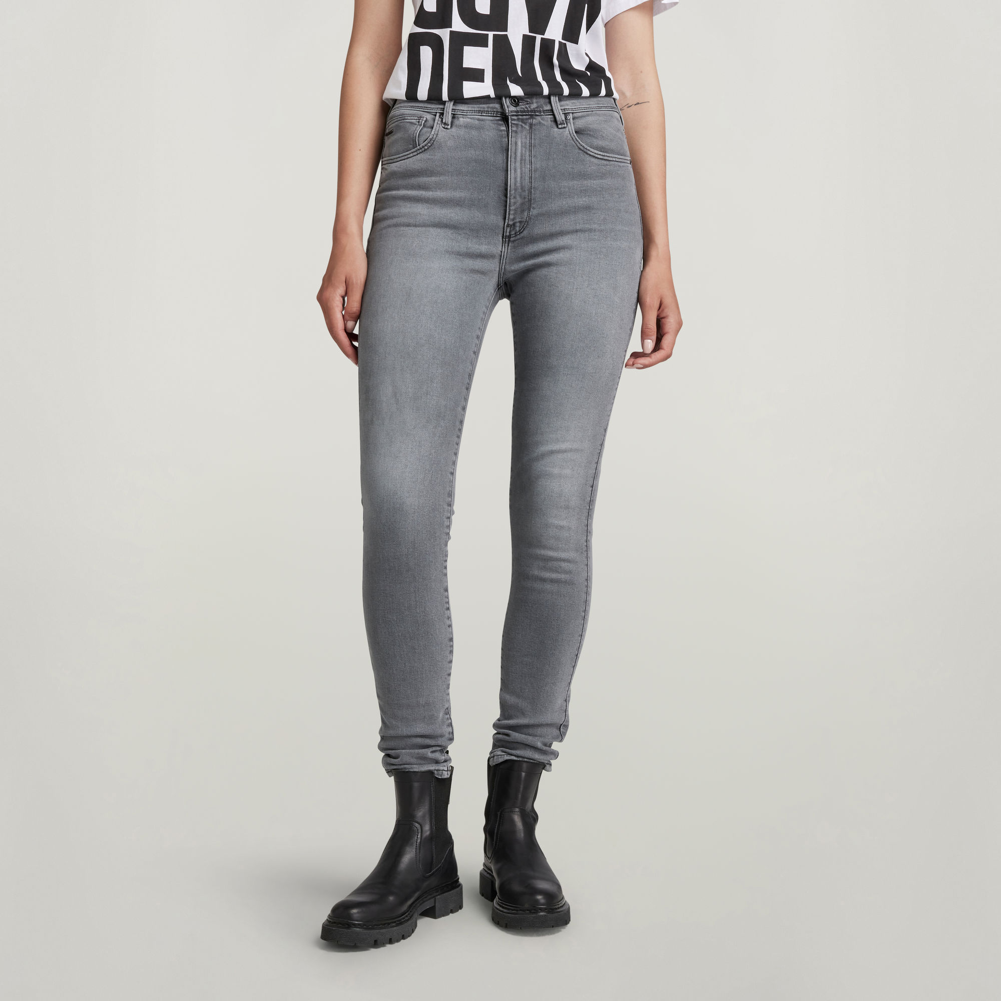 

Kafey Ultra High Skinny Jeans - Grey - Women