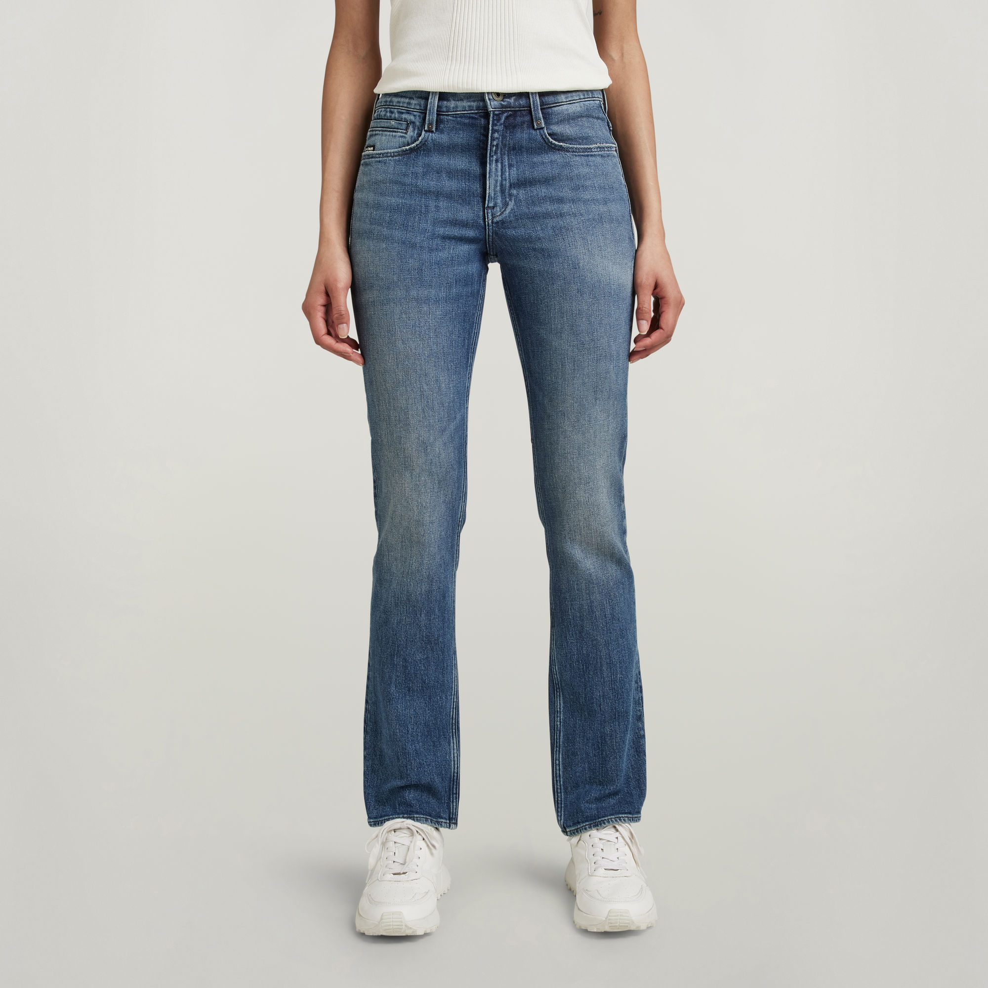 

Noxer Straight Jeans - Medium blue - Women