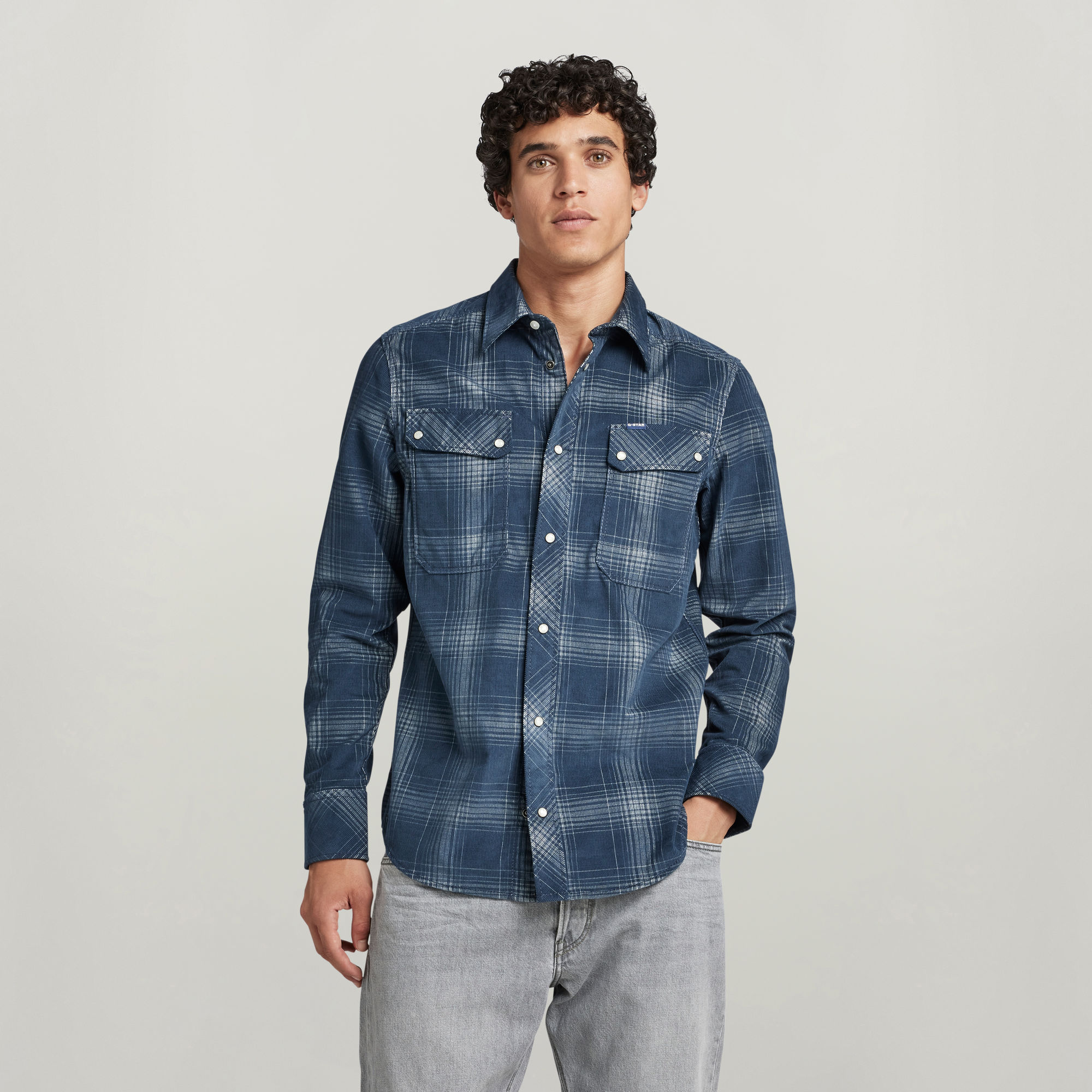 

Geruite Slim Shirt - Meerkleurig - Heren