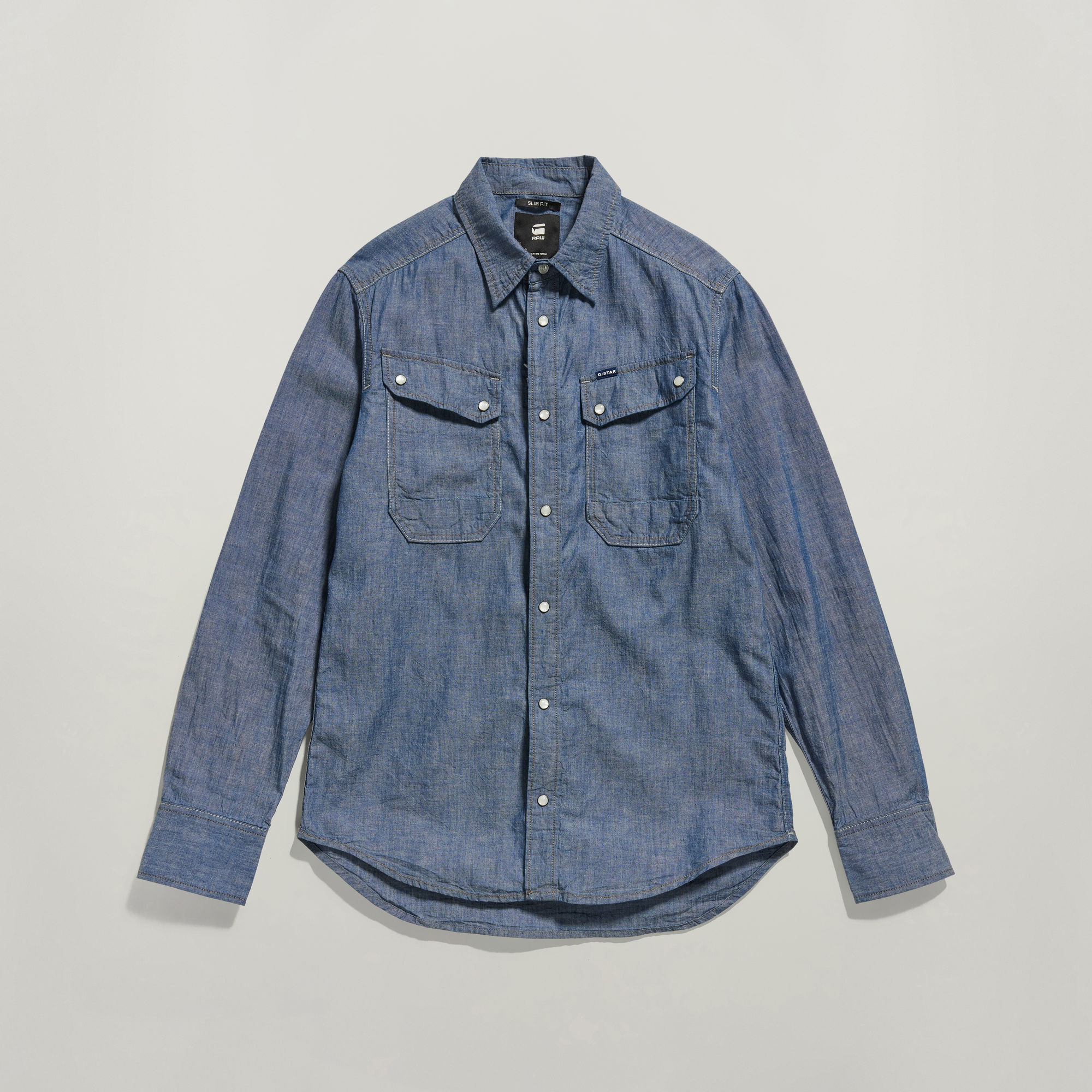 

Unisex Vintage Slim Shirt - Donkerblauw - Heren