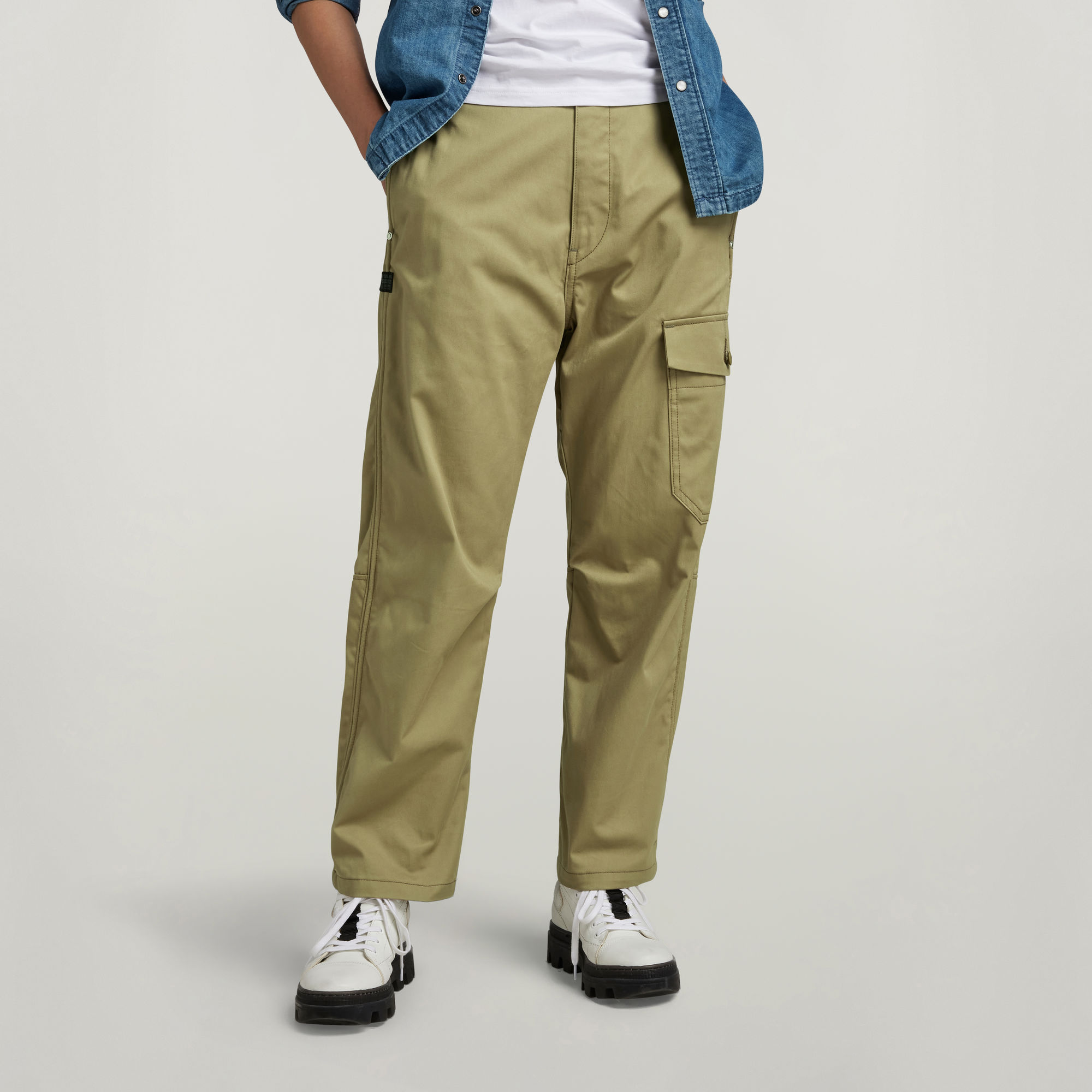 

Cargo Relaxed Pants - Brown - Women