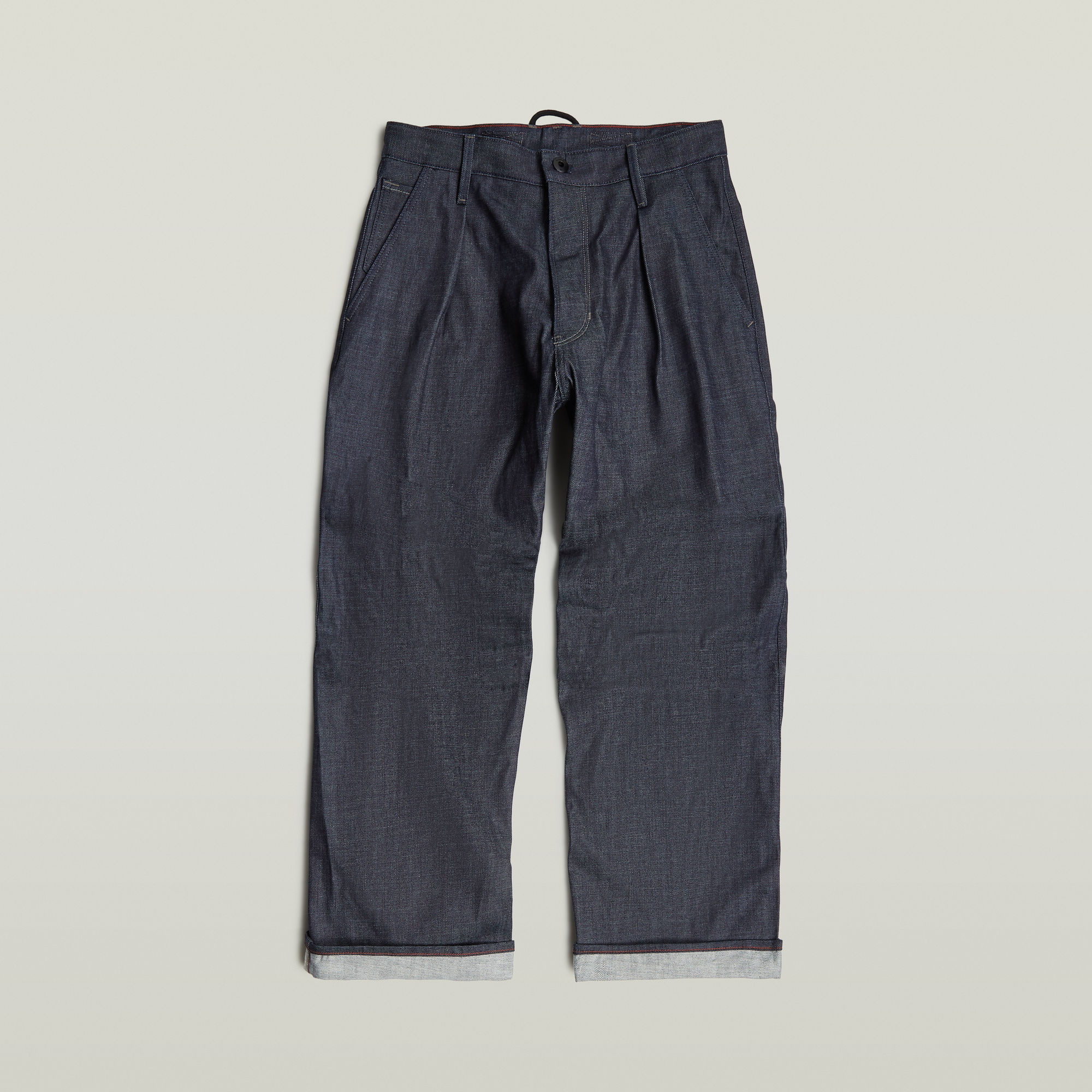 Thumbnail - DenimSelvedge hose Pleated 2.0 - Dunkelblau - Herren