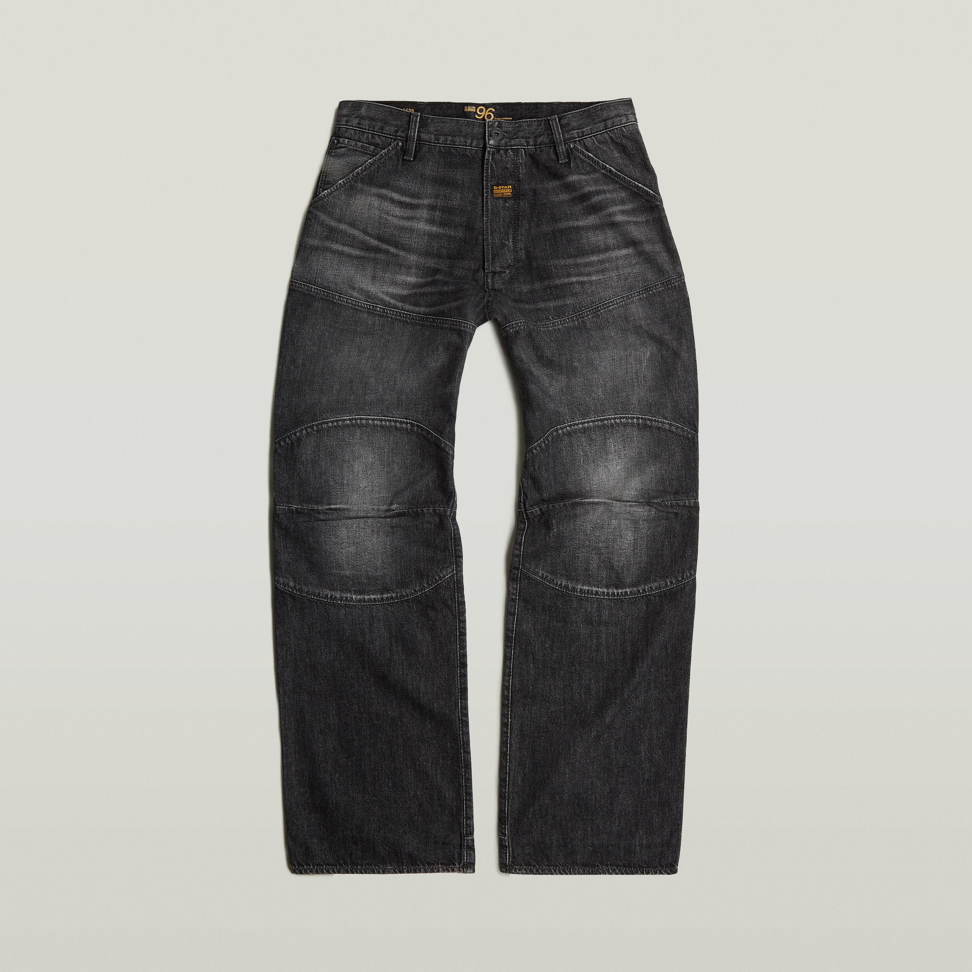 G-Star RAW G-STAR Elwood Unisex Low Loose Jeans Zwart Heren