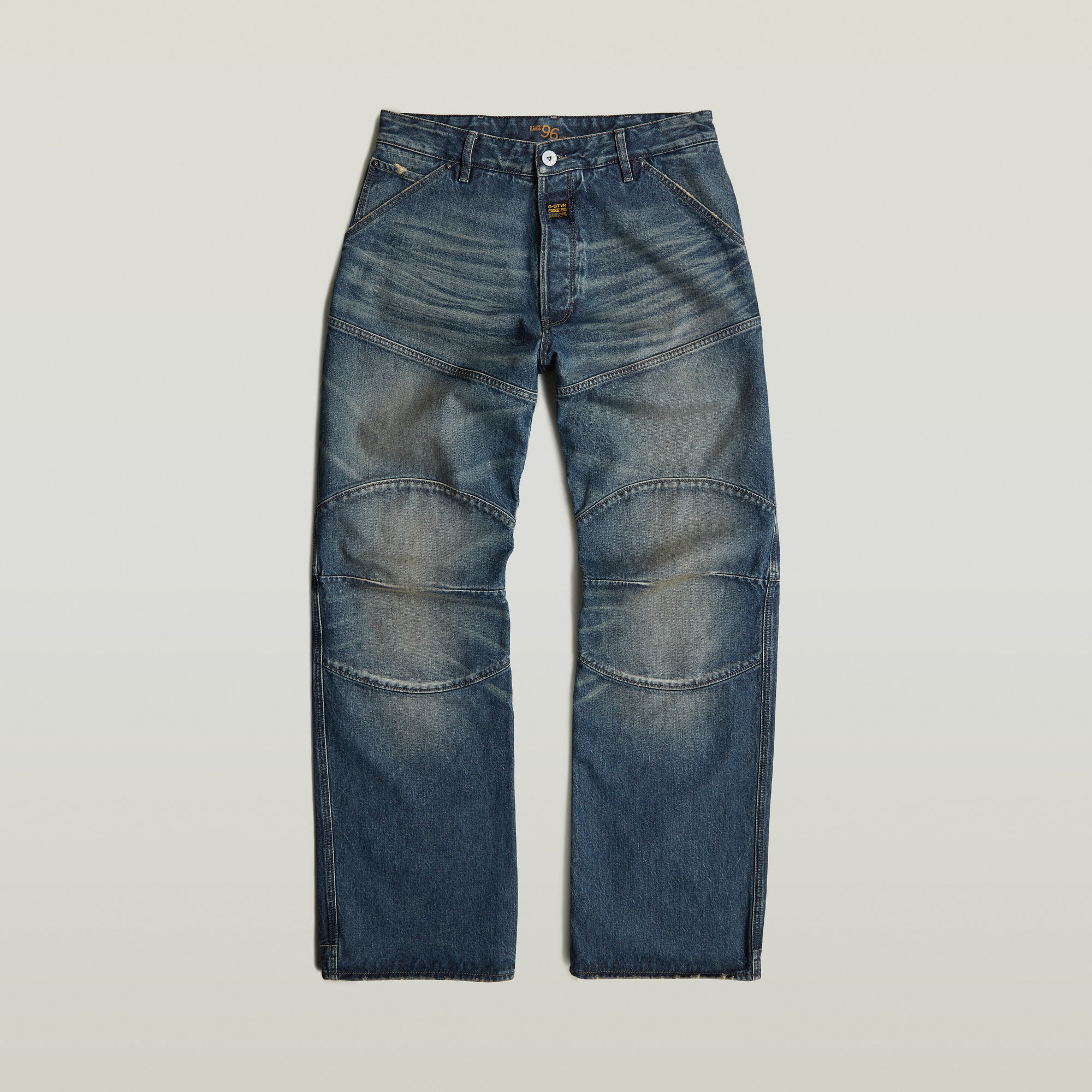 G-Star RAW G-STAR Elwood Unisex Low Loose Jeans Midden blauw Heren