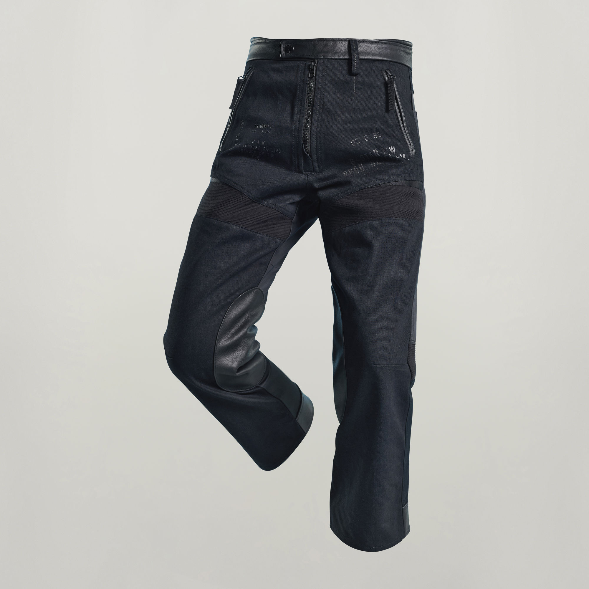 

E Moto Broek Lederen Details - Zwart - Dames