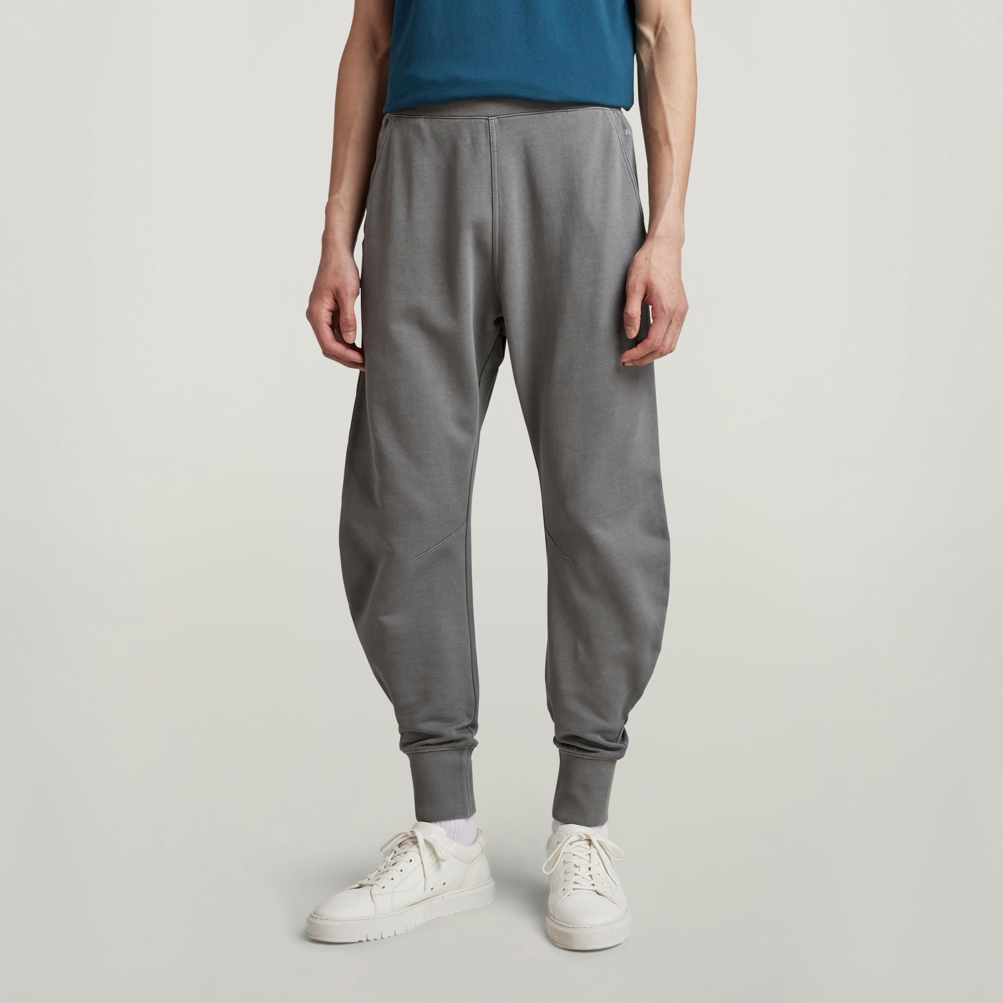 Garment Dyed Oversized Jogginghose - Grau - Herren