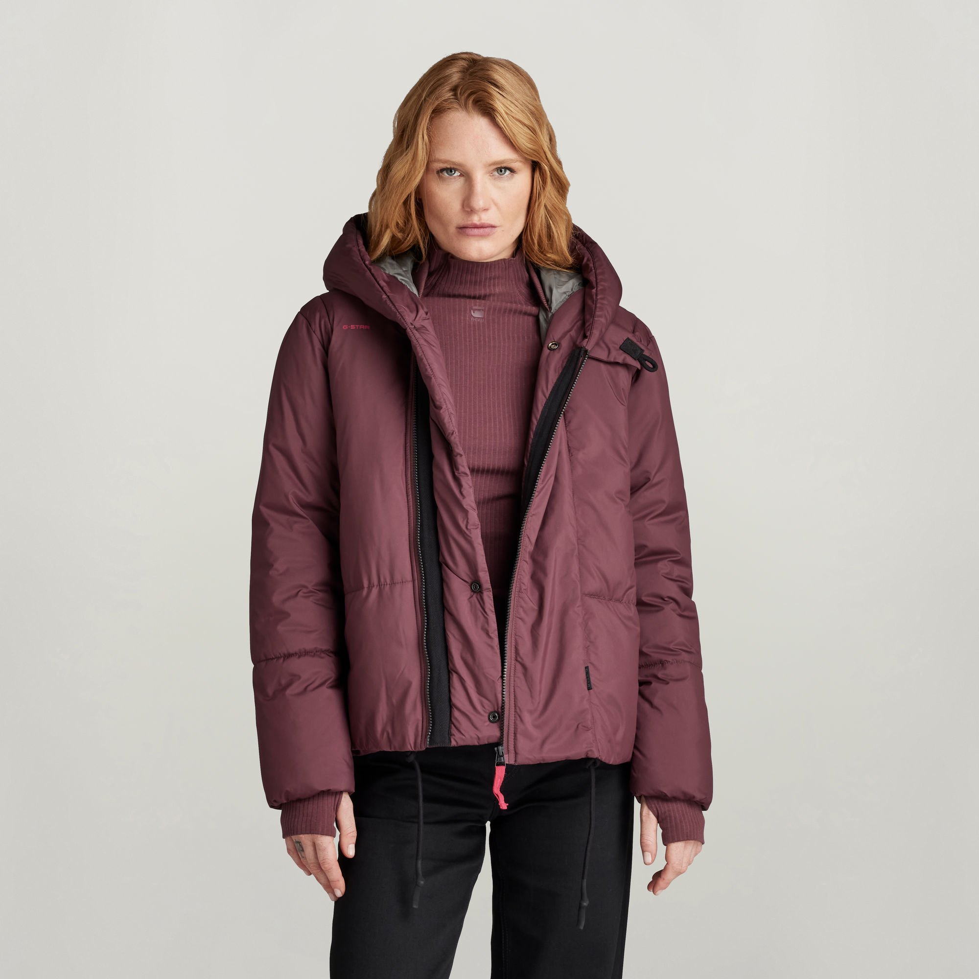 

G-Whistler Short Padded Jacket - Purple - Women