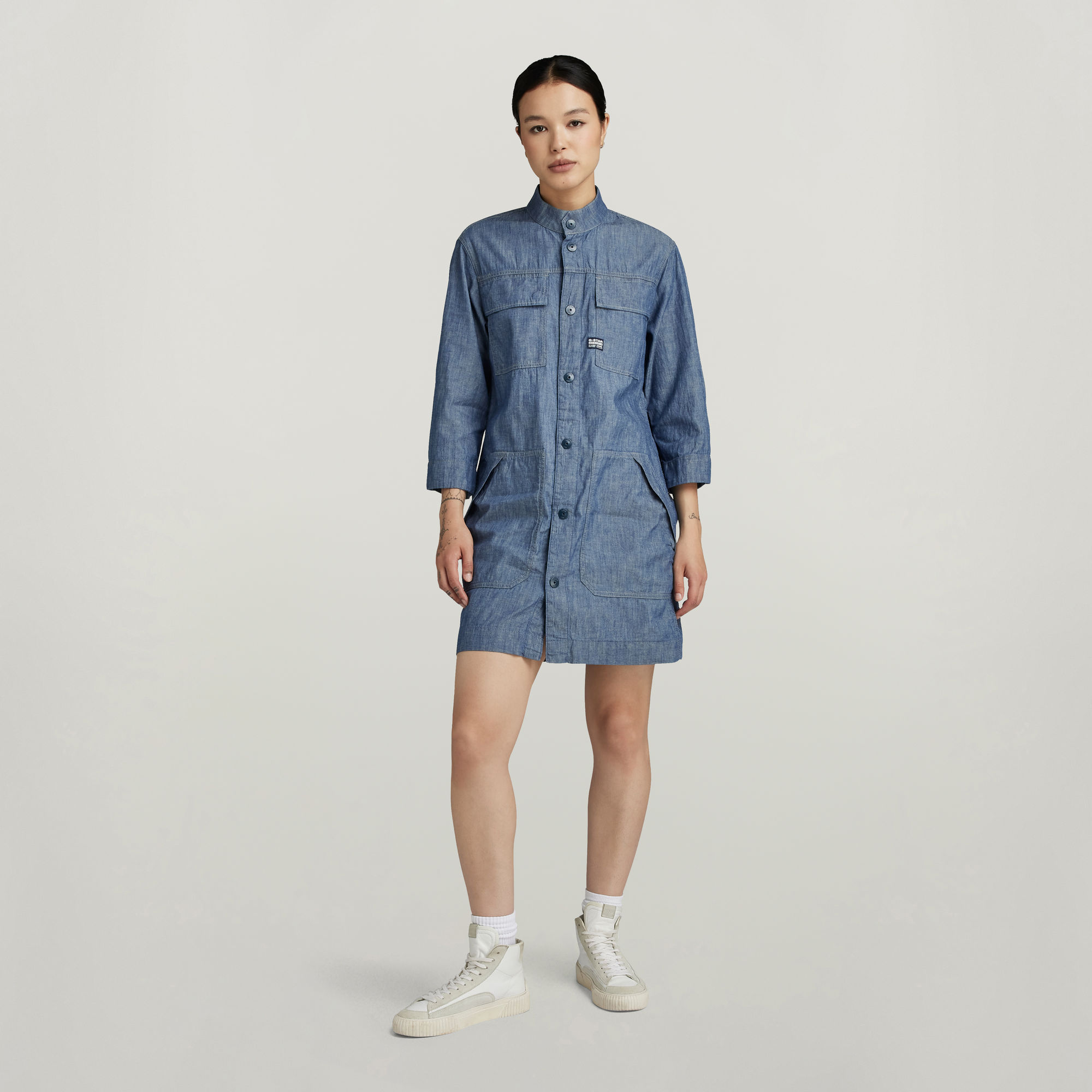 G-Star RAW Blousejurk Donkerblauw Dames