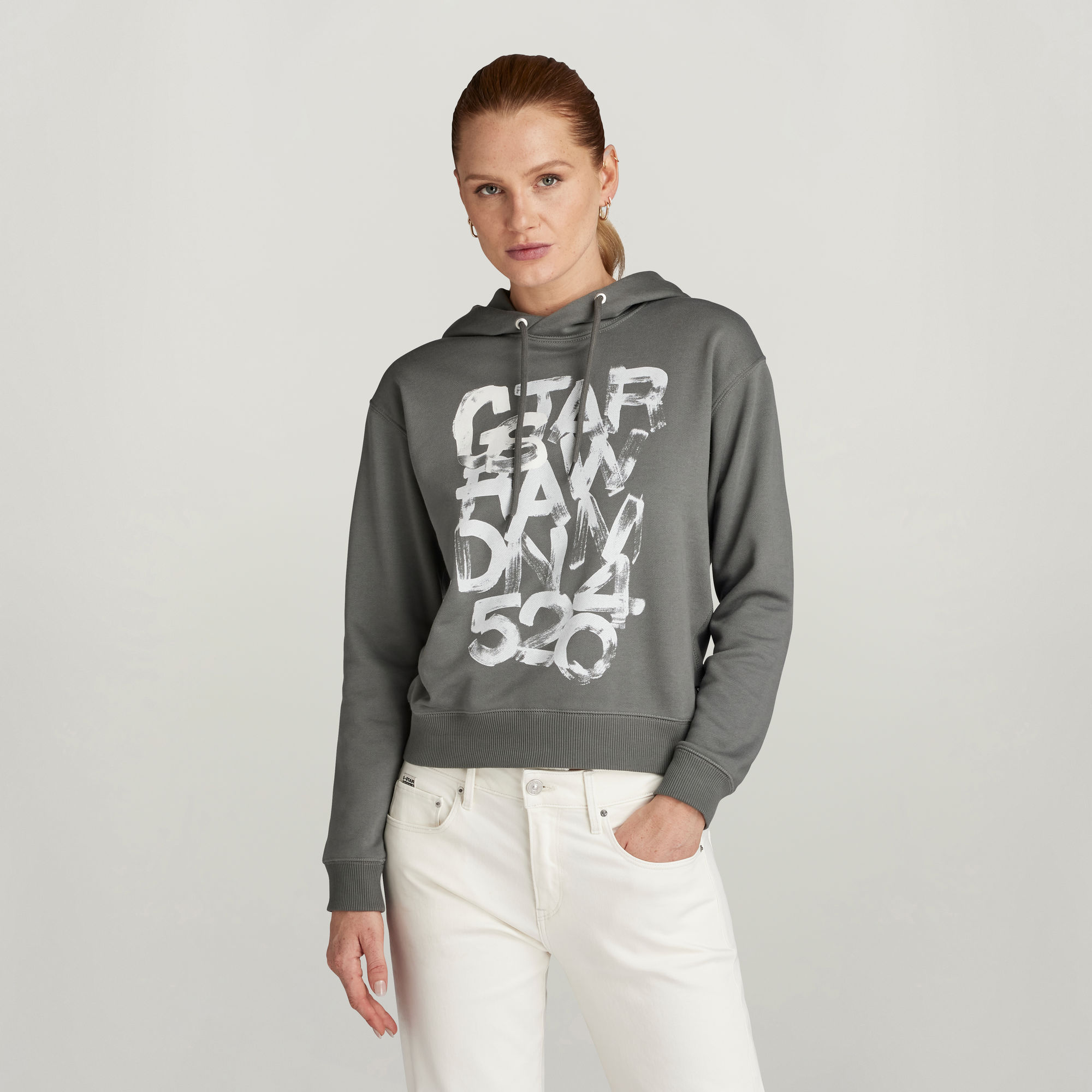 Graphic 3 Hooded Sweatshirt - Grau - Damen