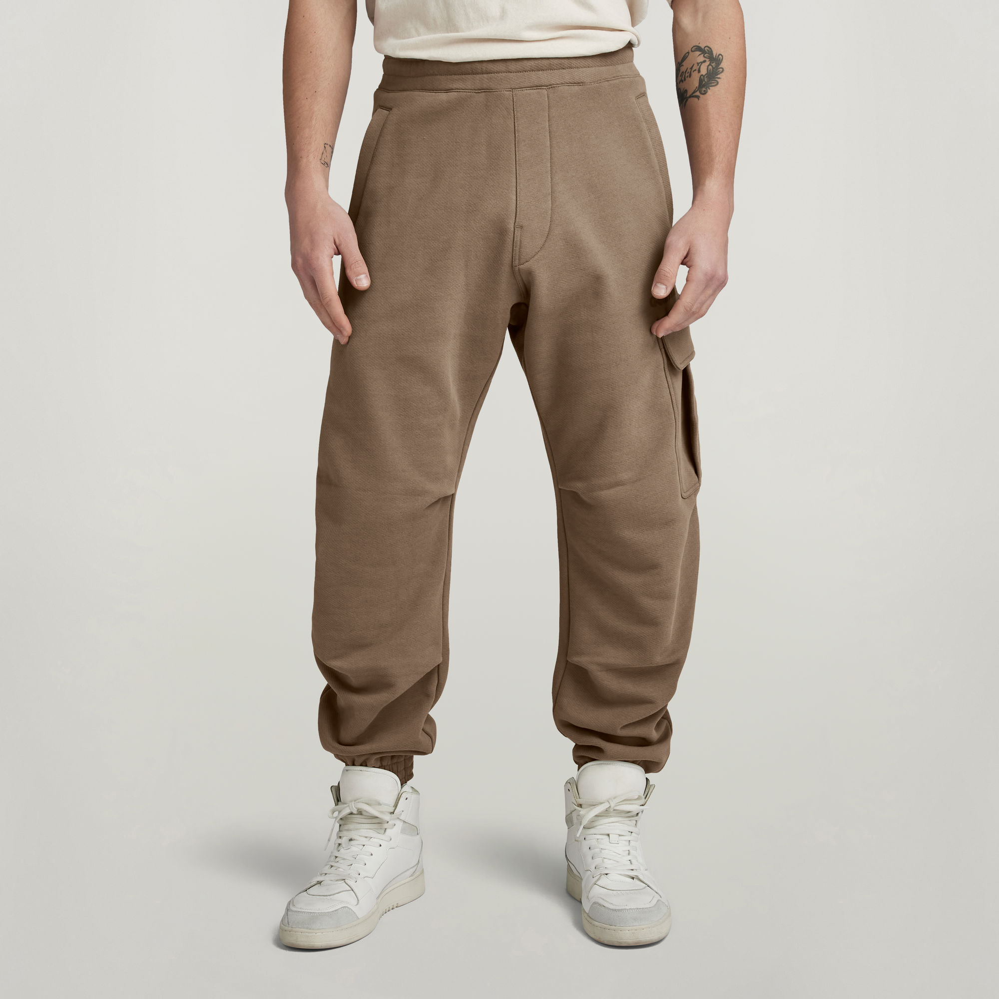 

3D Utility Sweat Pants - Brown - Men