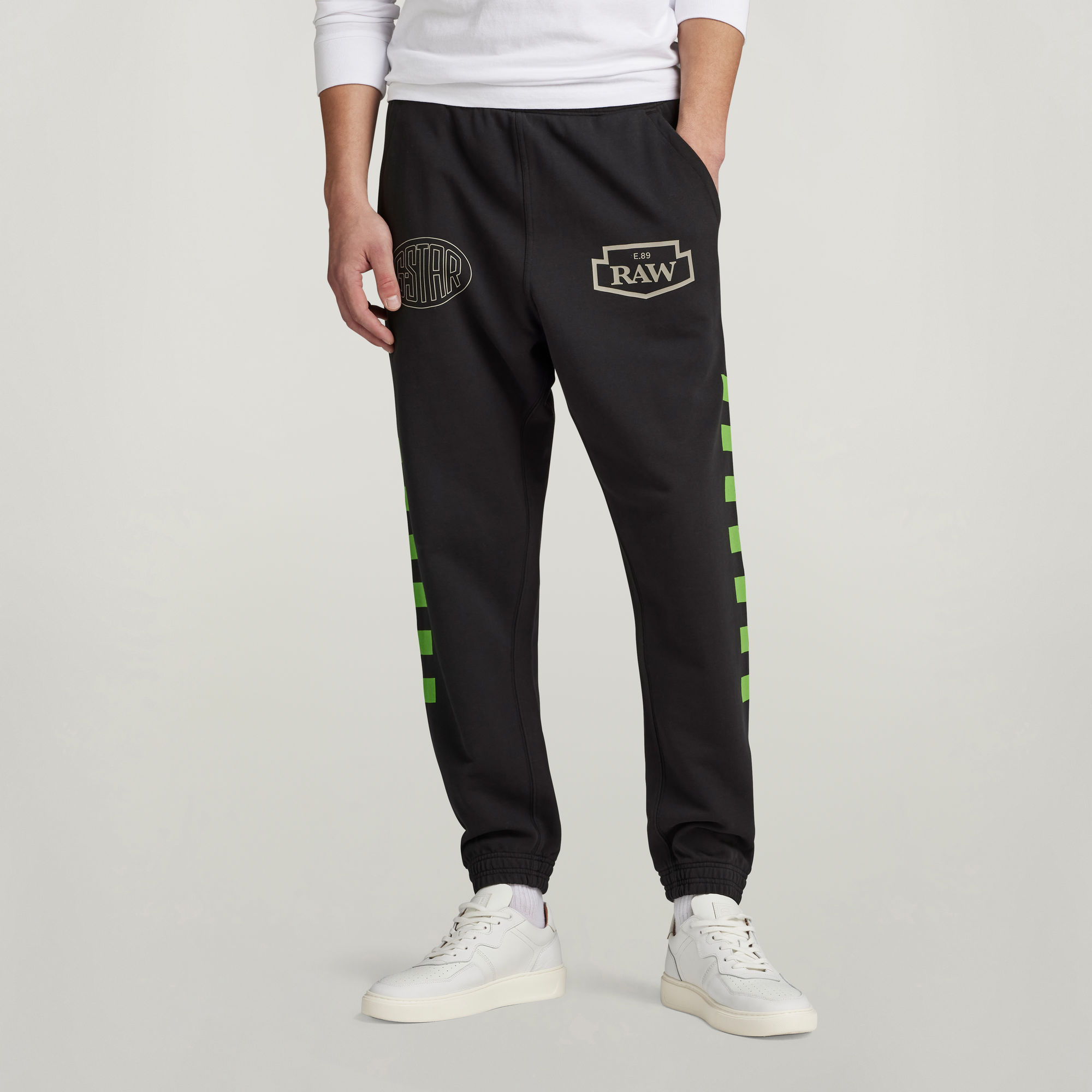 Moto Graphic Jogginghose - Schwarz - Herren