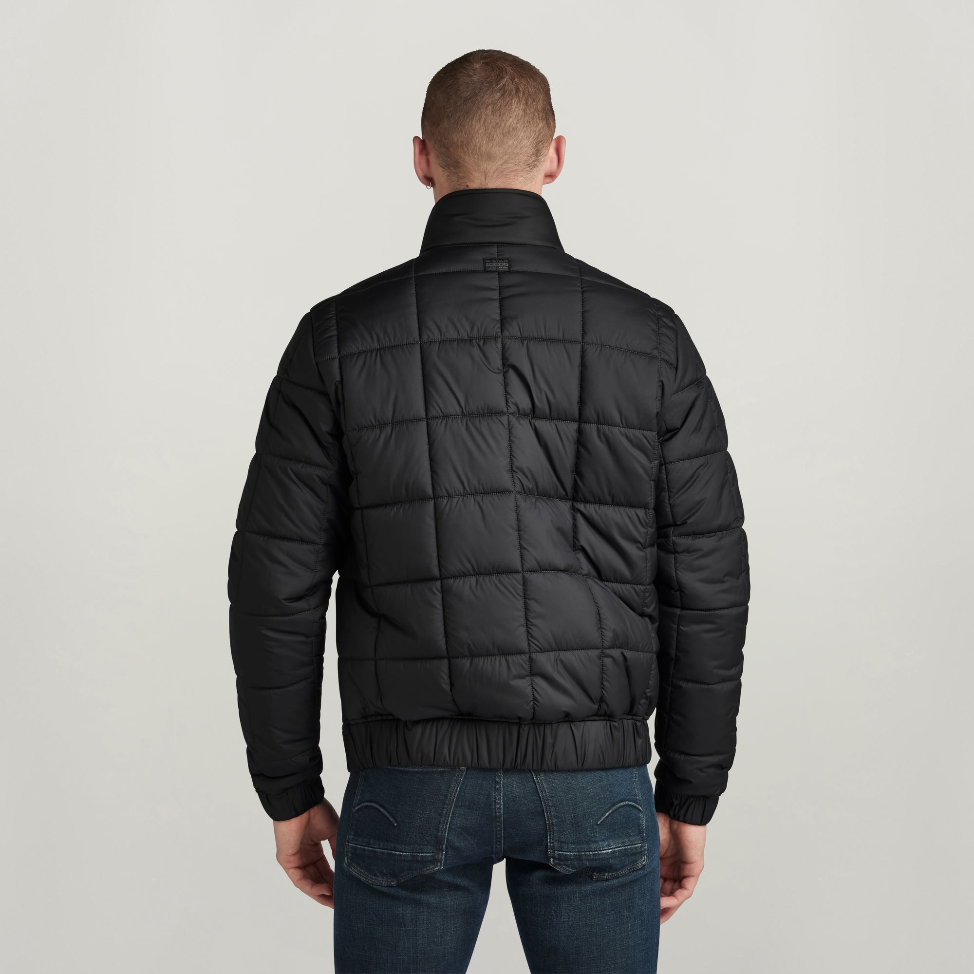 Thumbnail - Meefic Quilted Jacke - Schwarz - Herren