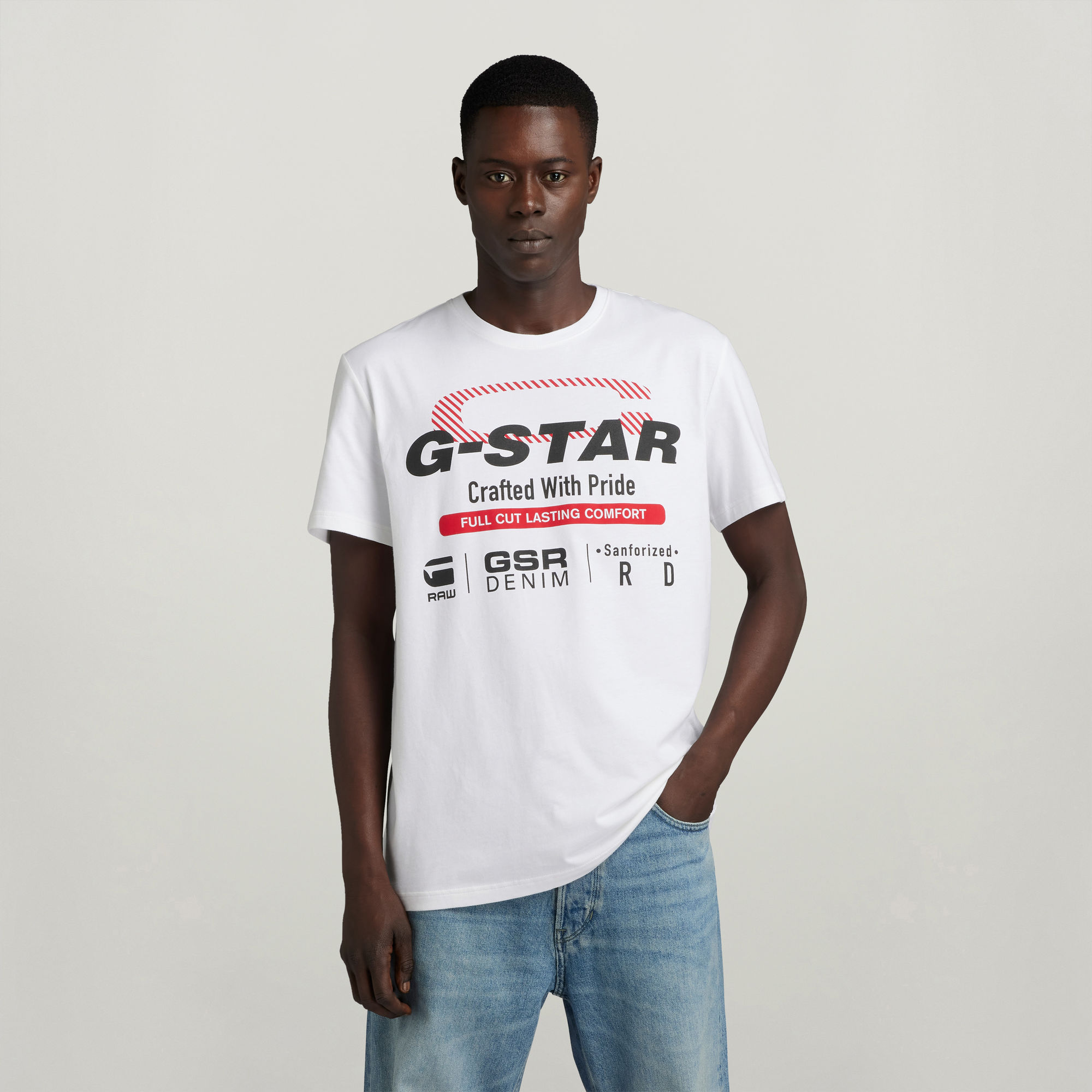 G-Star RAW Old Skool Originals T-Shirt Wit Heren