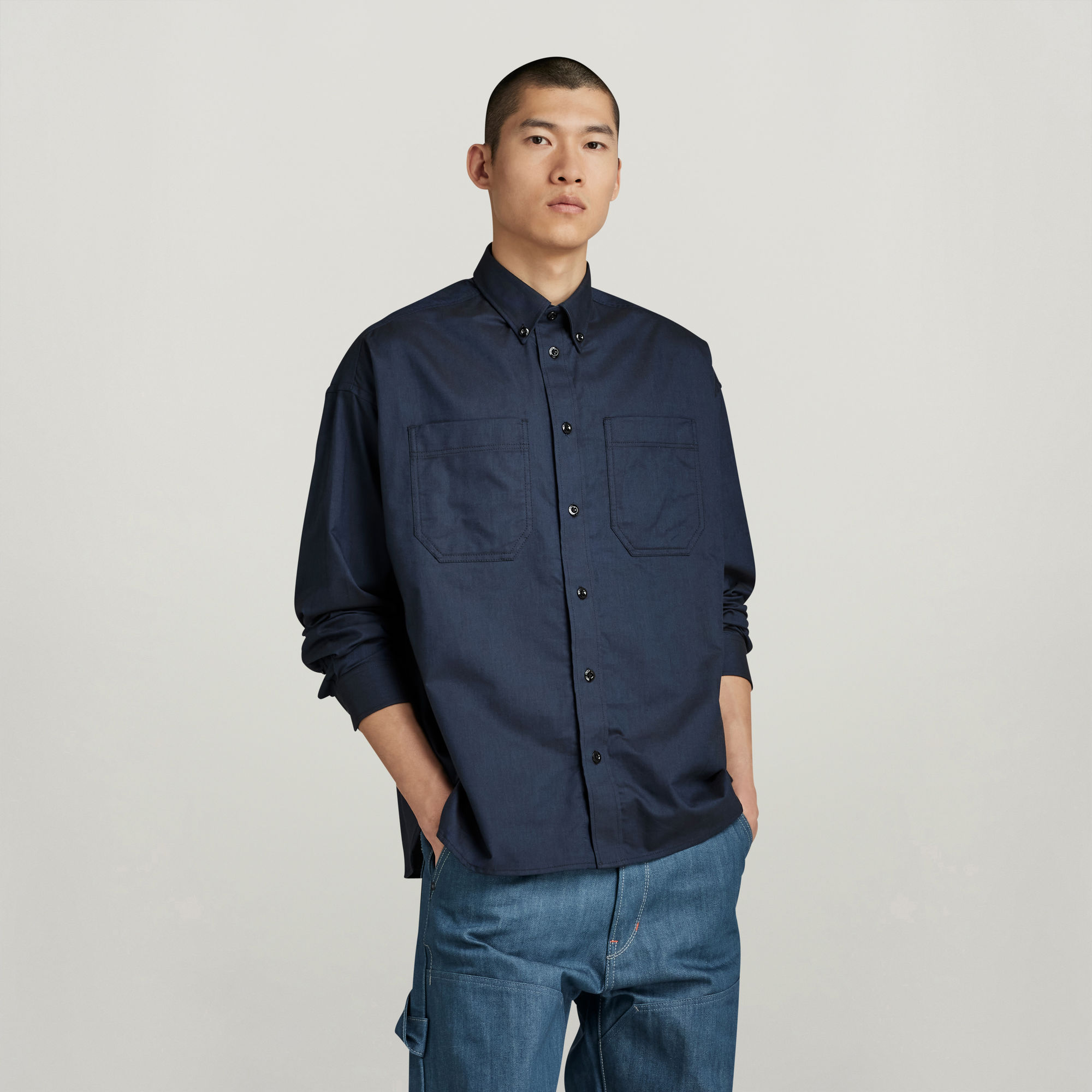 TP Button Down Oversized Hemd - Mehrfarbig - Herren