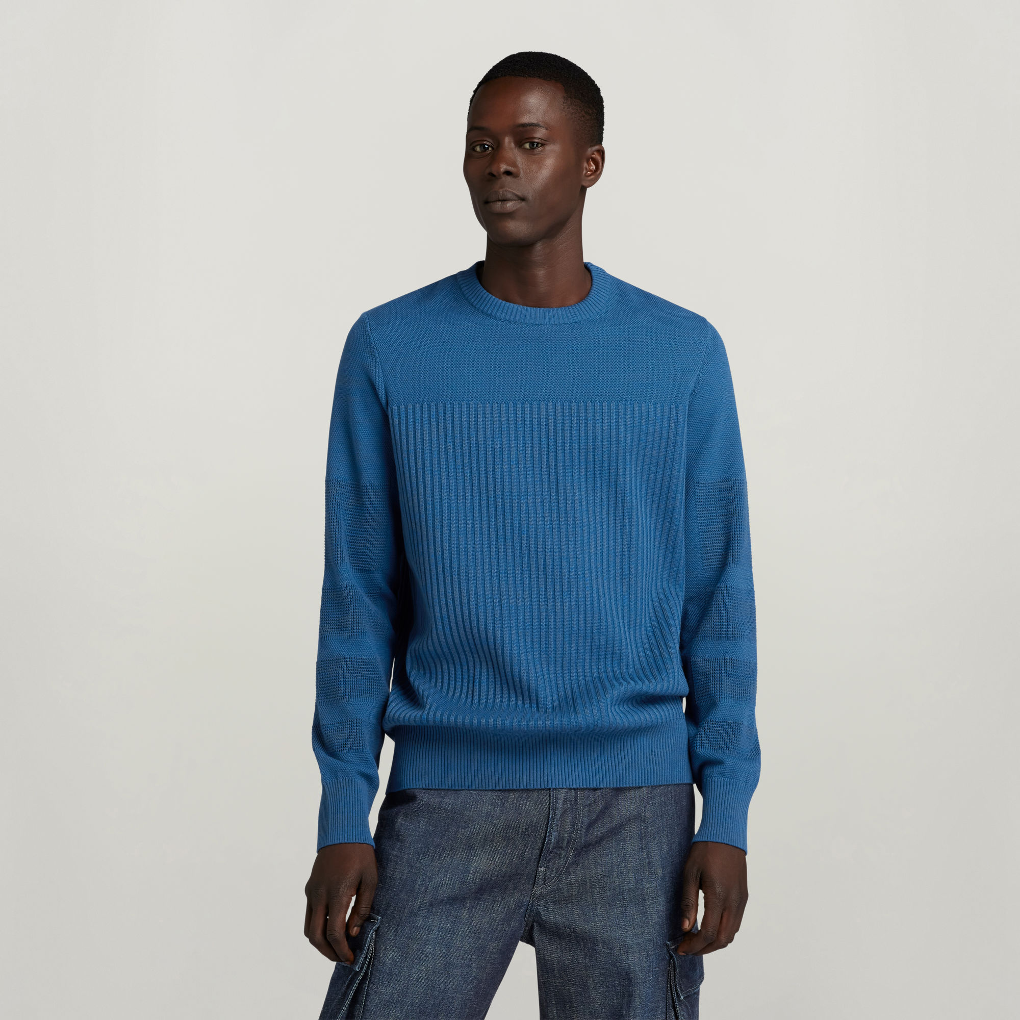 

3D Biker Knitted Sweater - Multi color - Men