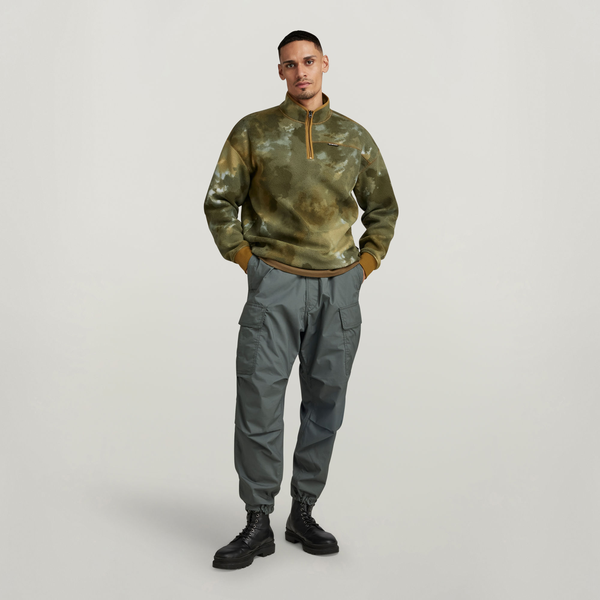 

Balloon Cargo Pants Relaxed Tapered - Grey - Men