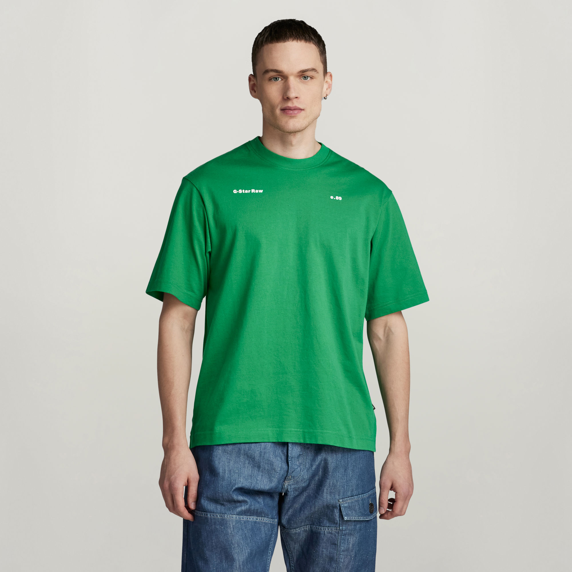 

Boxy Base T-Shirt - Green - Men