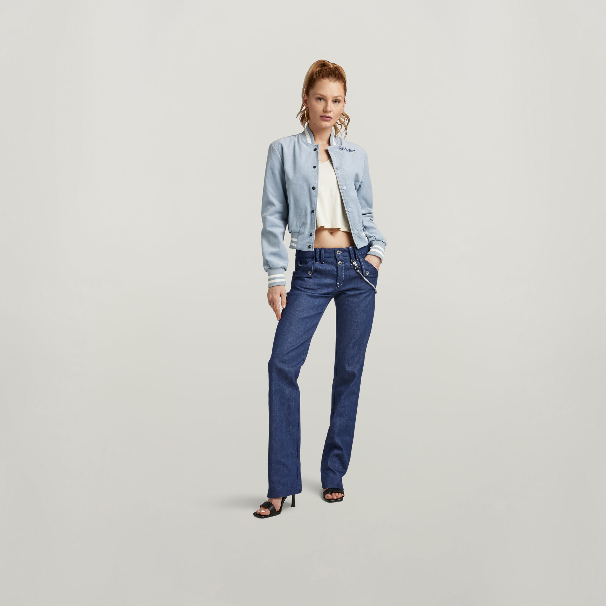 

Y2K Denim Regular Chino - Donkerblauw - Dames