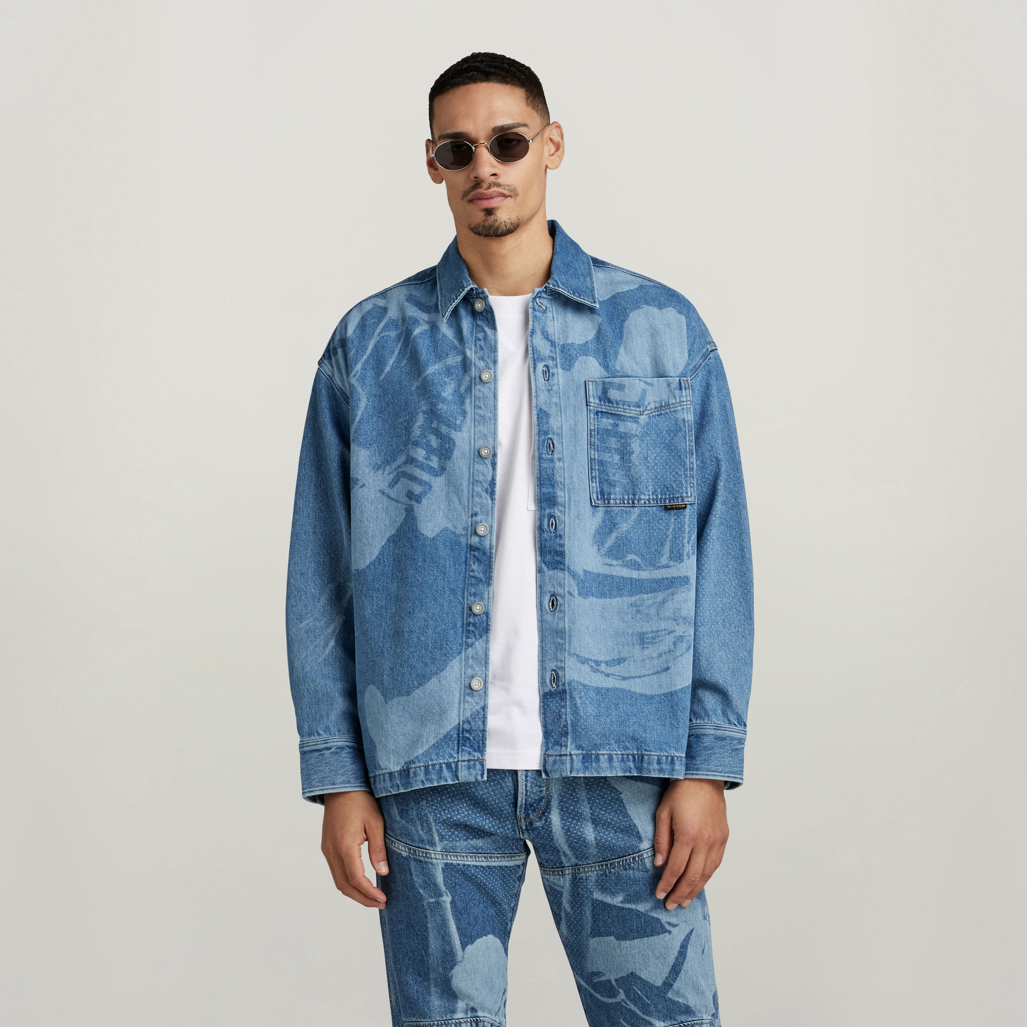 

Unisex Oversized Boxy Fit Overshirt - Multi color - Men