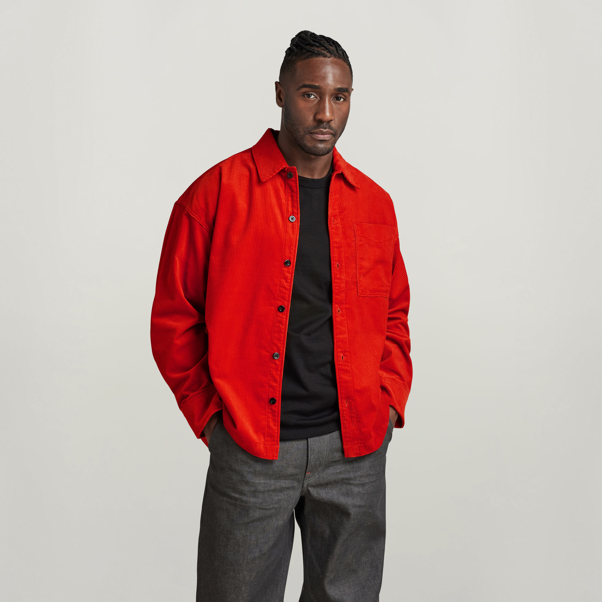 G-Star RAW Boxy Fit Shirt Oranje Heren