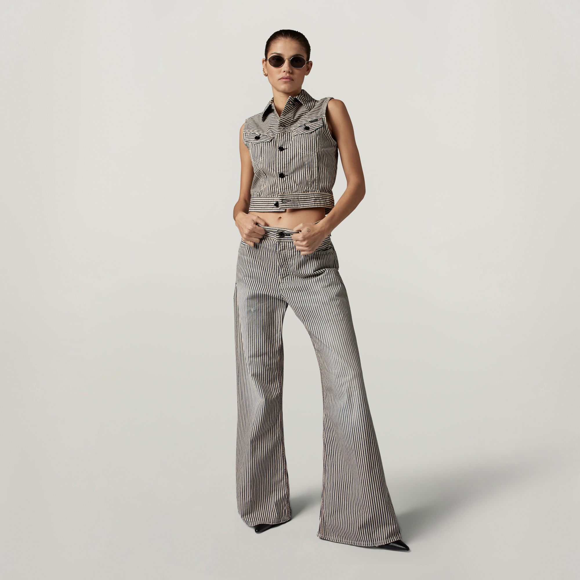 

Premium E Patti Loose Jeans - Midden blauw - Dames