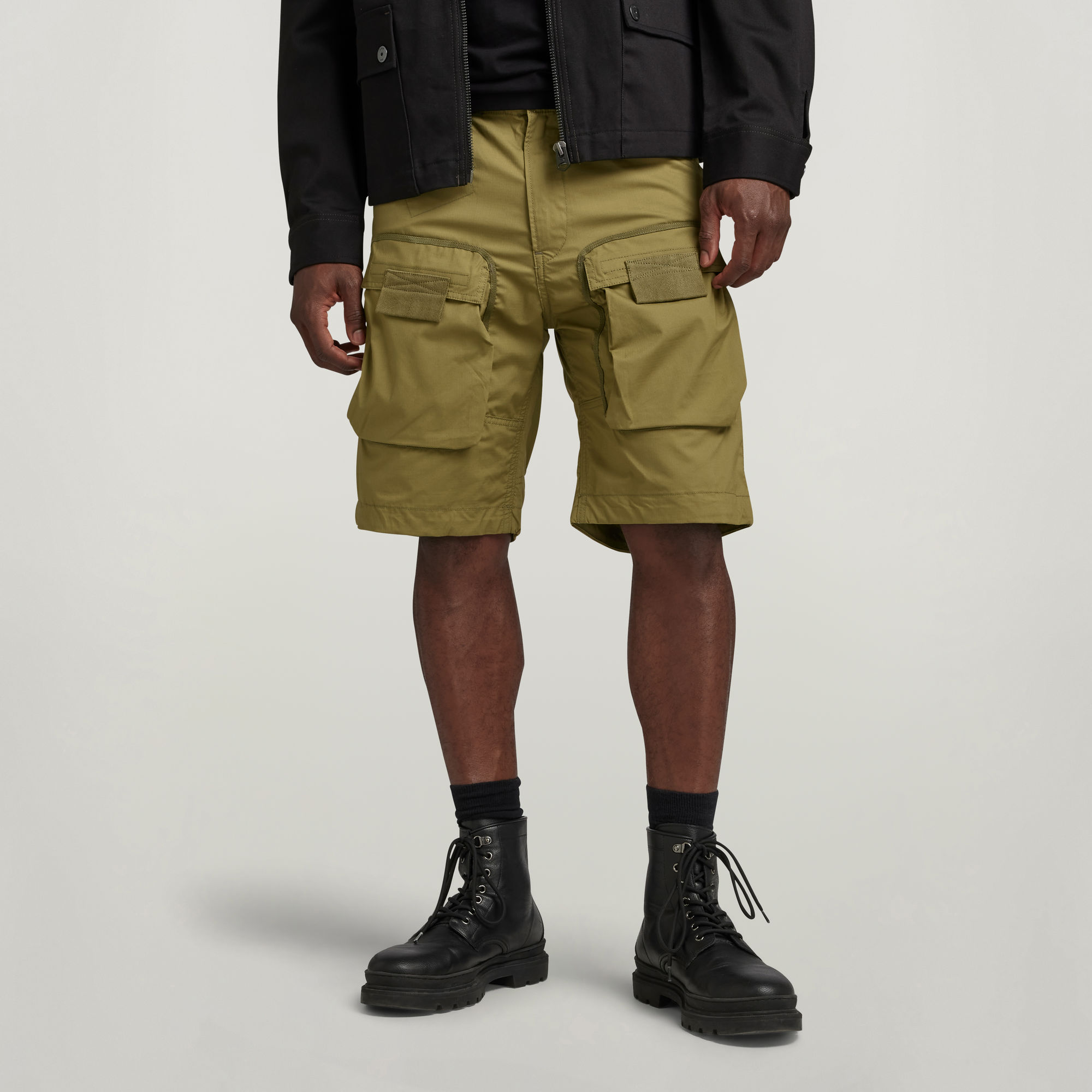 

3D Regular Cargo Shorts - Green - Men