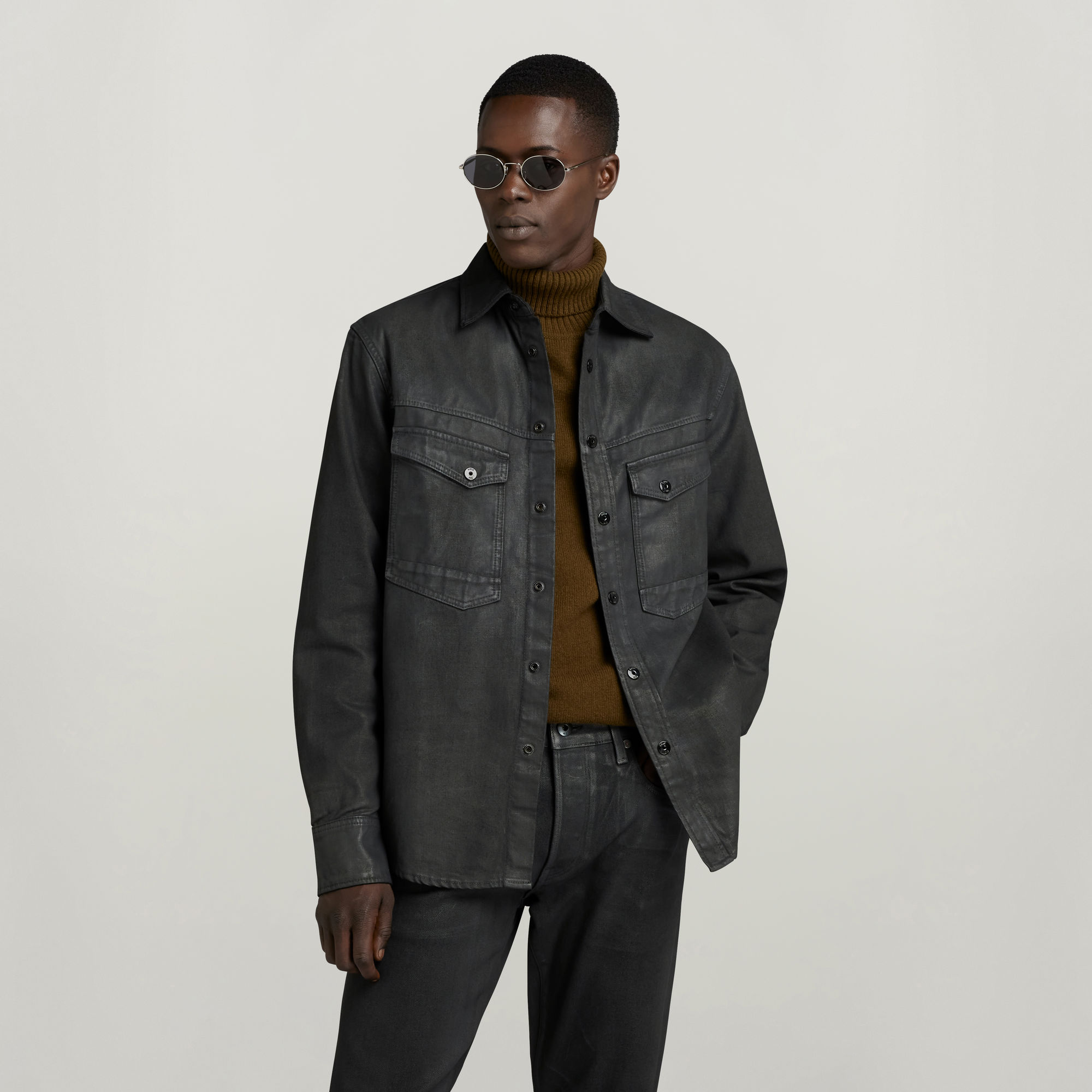 G-Star RAW Unisex Dakota Regular Shirt Grijs Heren