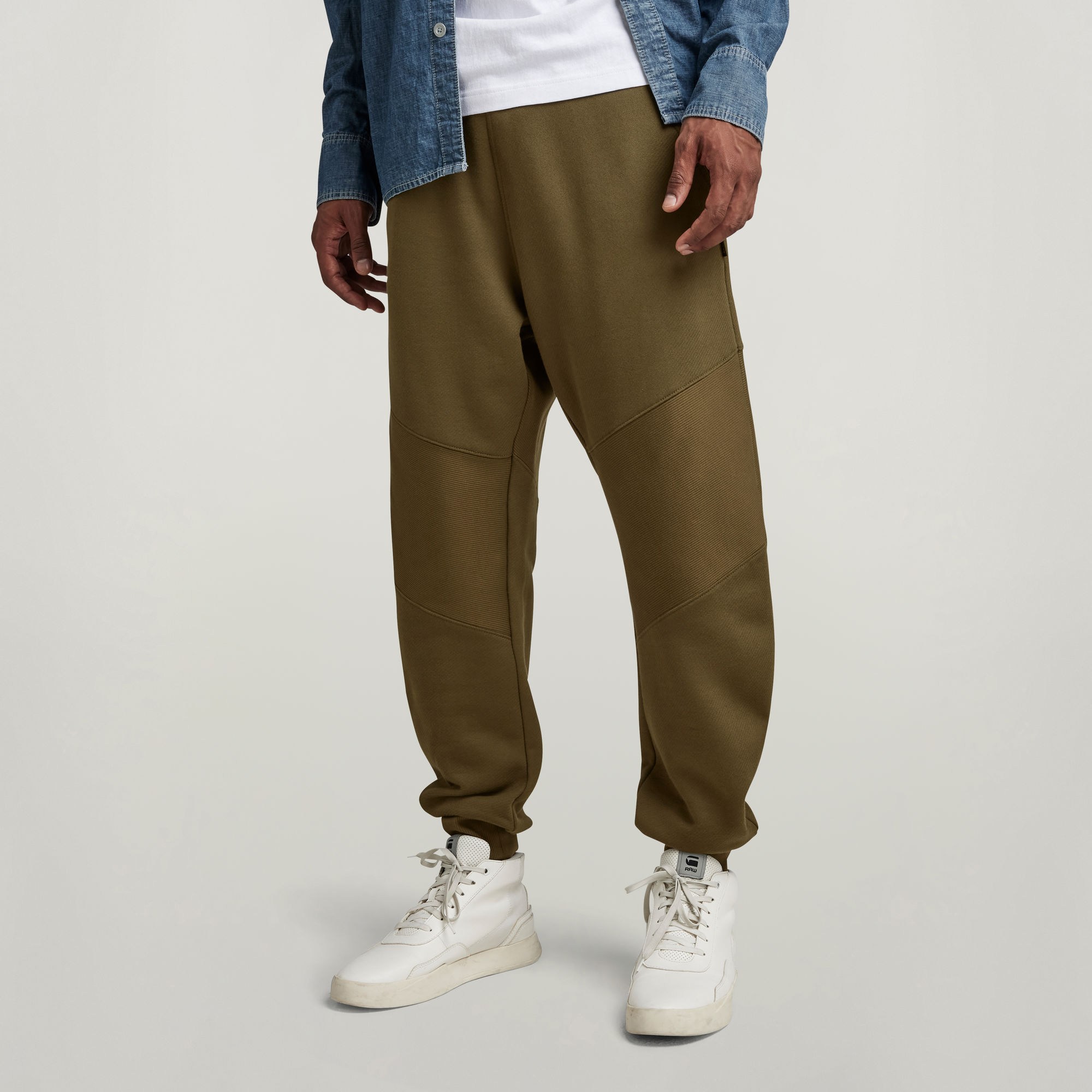 

Moto Oversized Sweat Pants - Green - Men