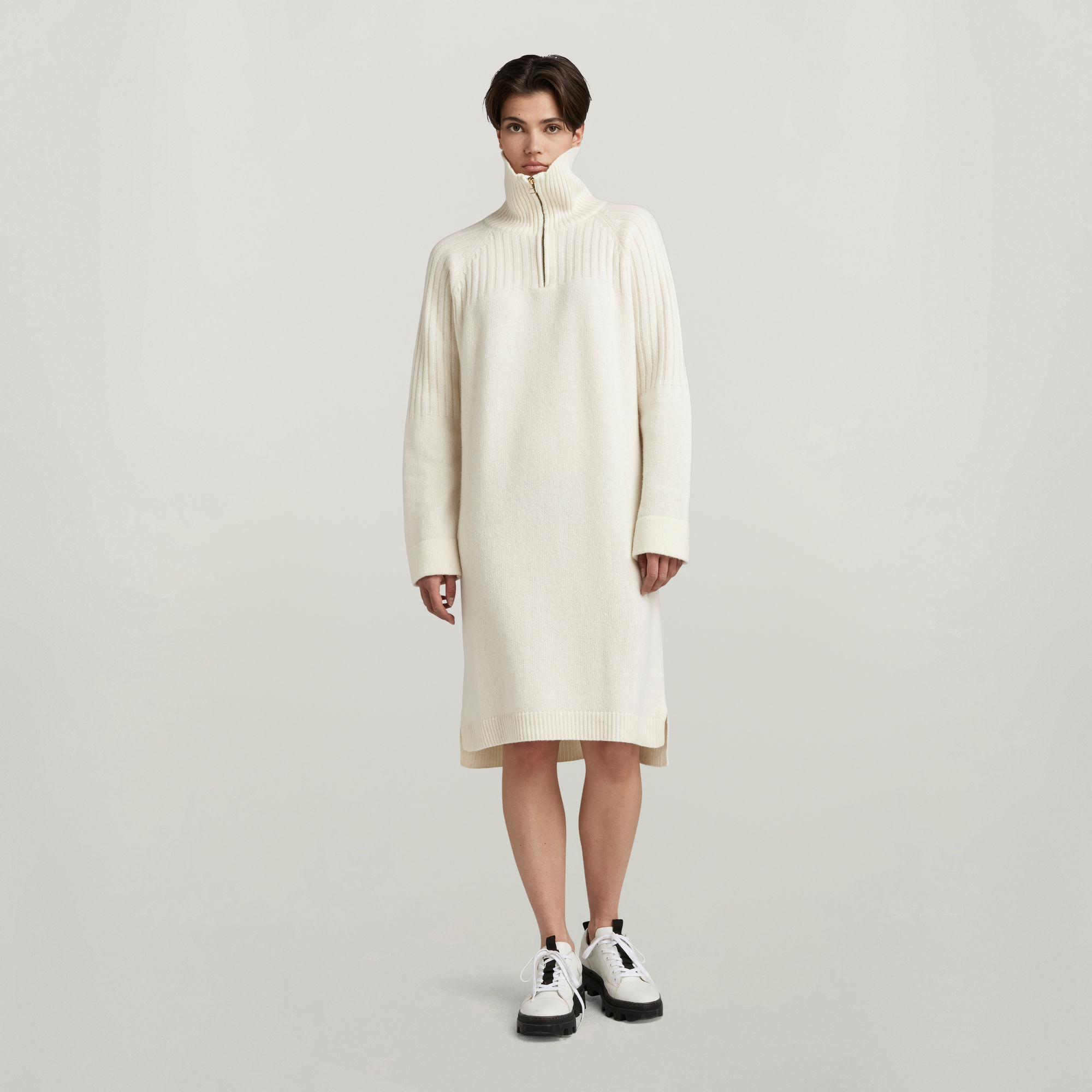 G-Star RAW Gebreide Jurk Skipper Loose - Wit - Dames