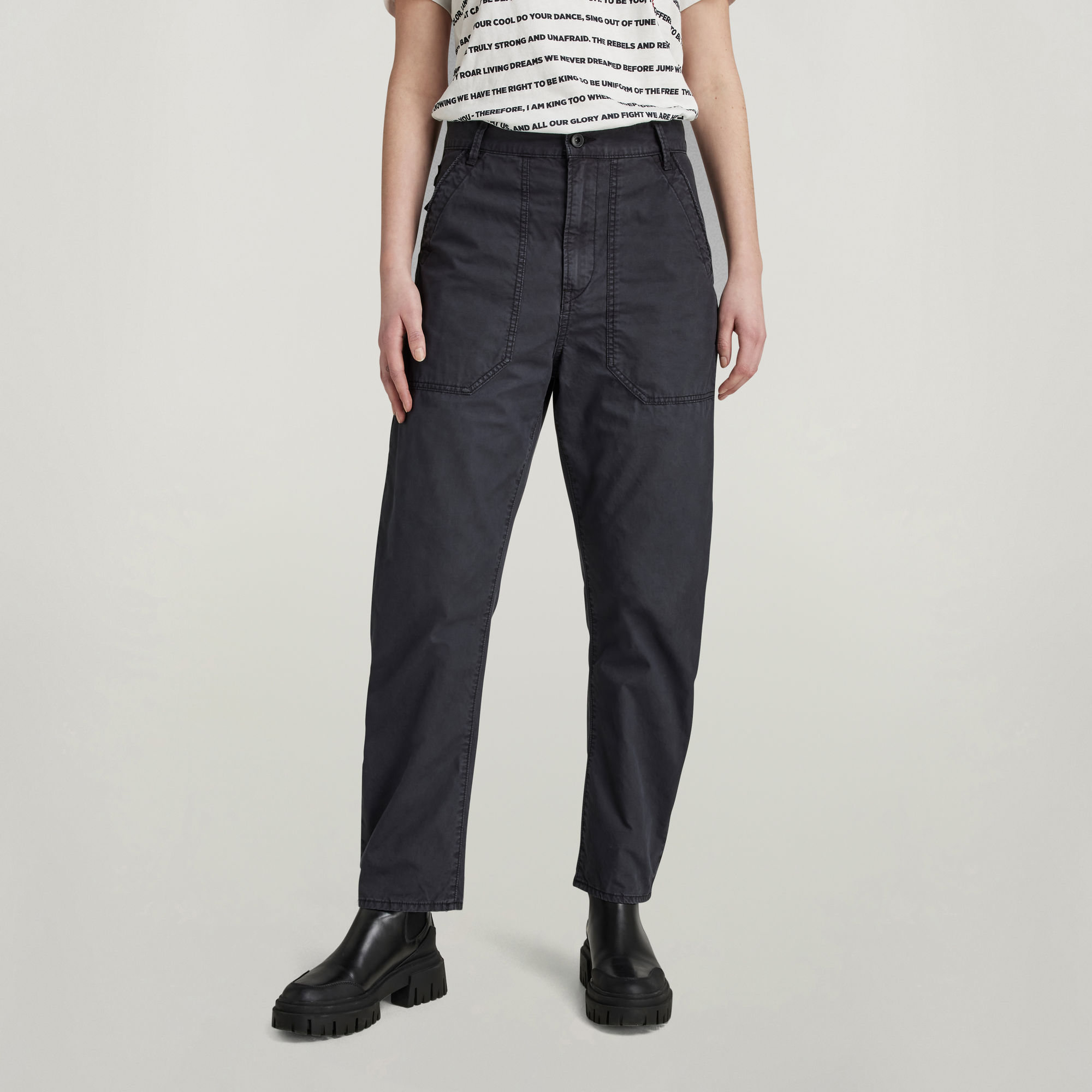 

Fatigue Broek 3D Boyfriend - Zwart - Dames
