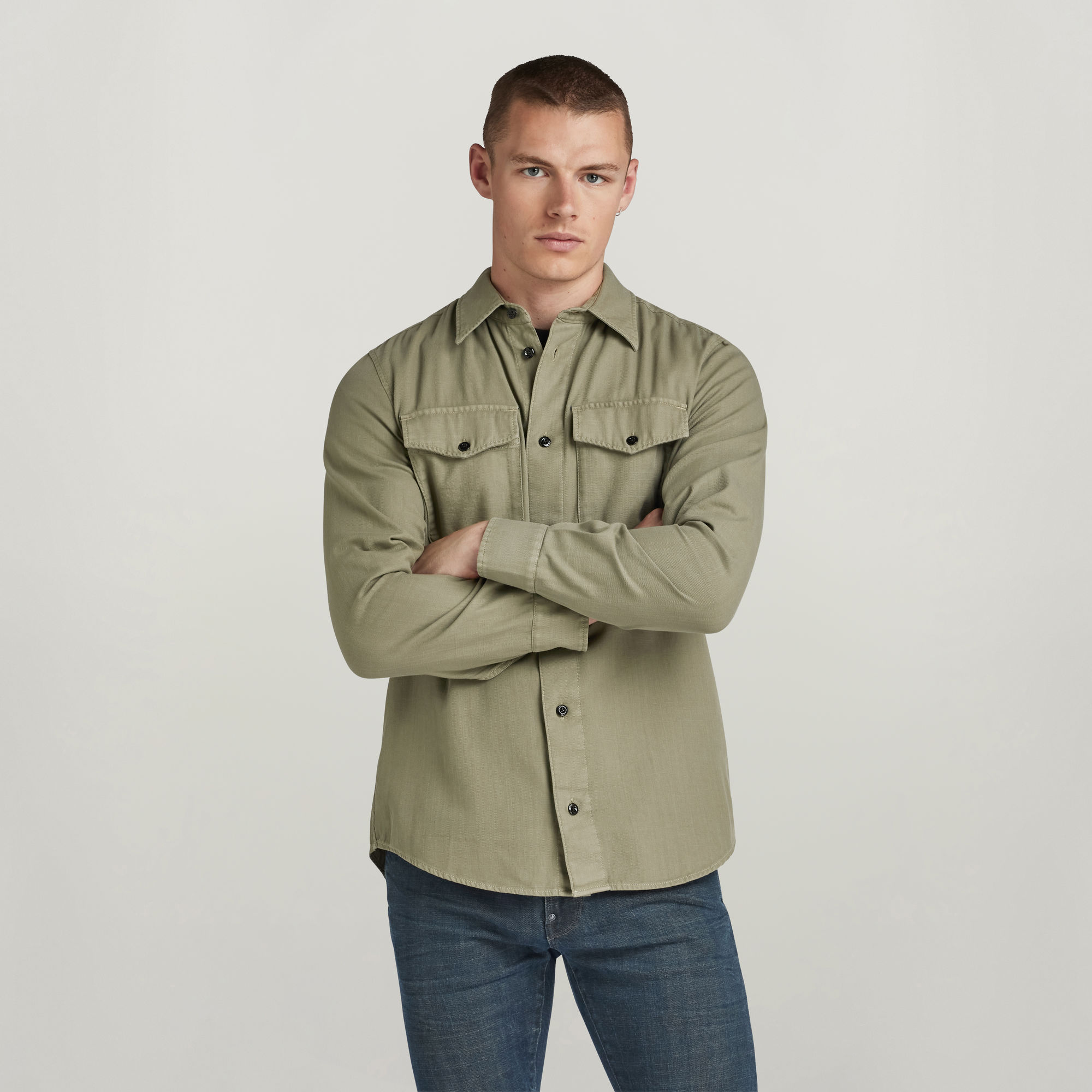 

Marine Slim Shirt - Green - Men