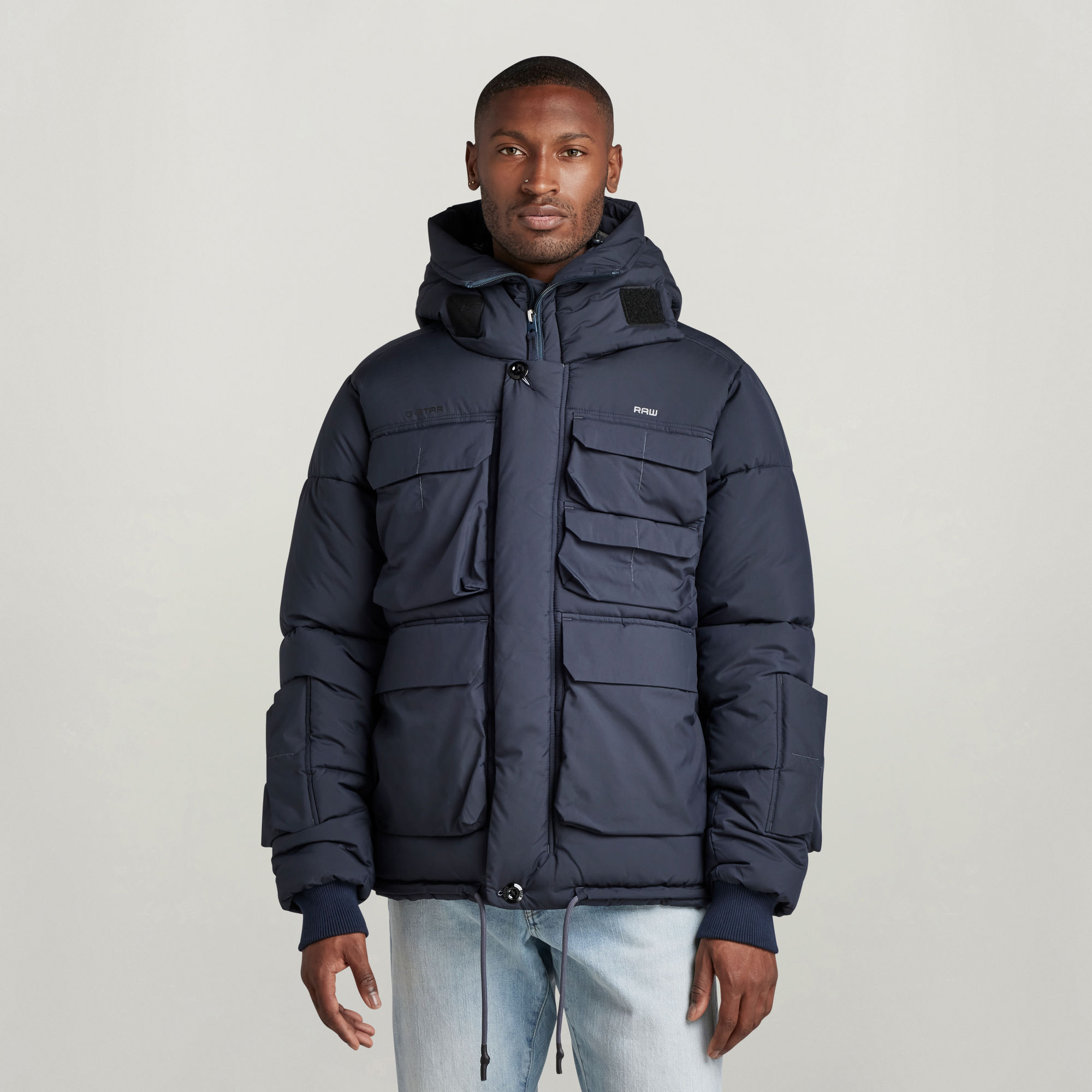 

Field Puffer Jack Met Capuchon - Donkerblauw - Heren