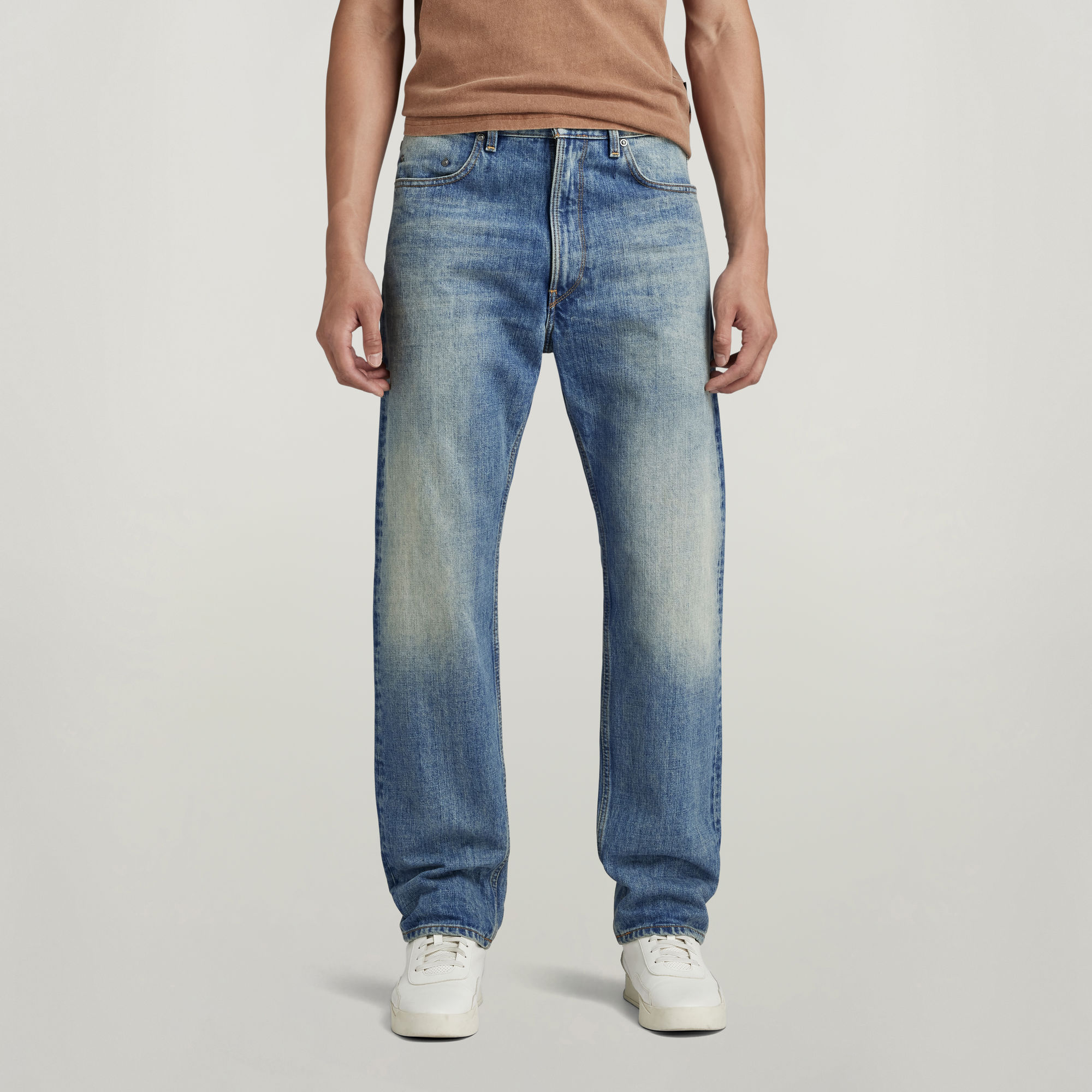

Type 49 Relaxed Straight Selvedge Jeans - Mittelblau - Herren