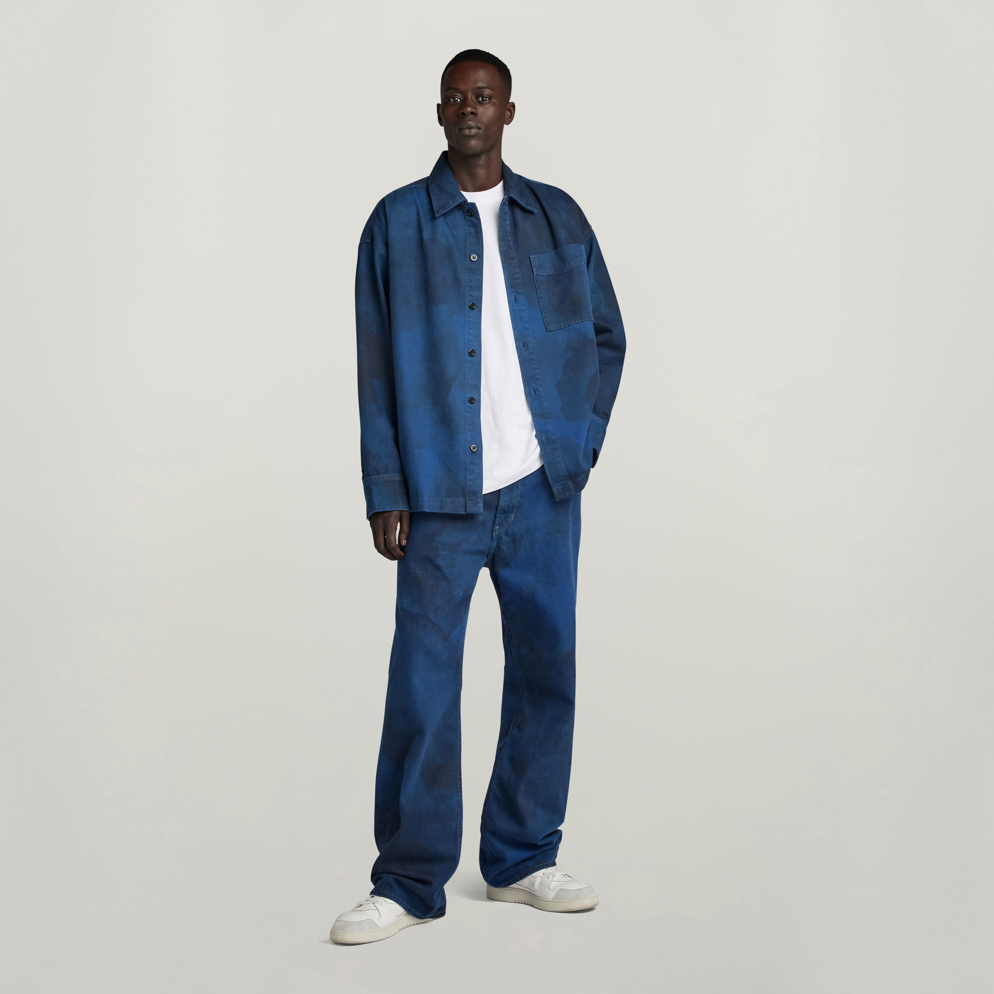 G-Star Raw Regular fit vrijetijdsoverhemd met all-over motief
