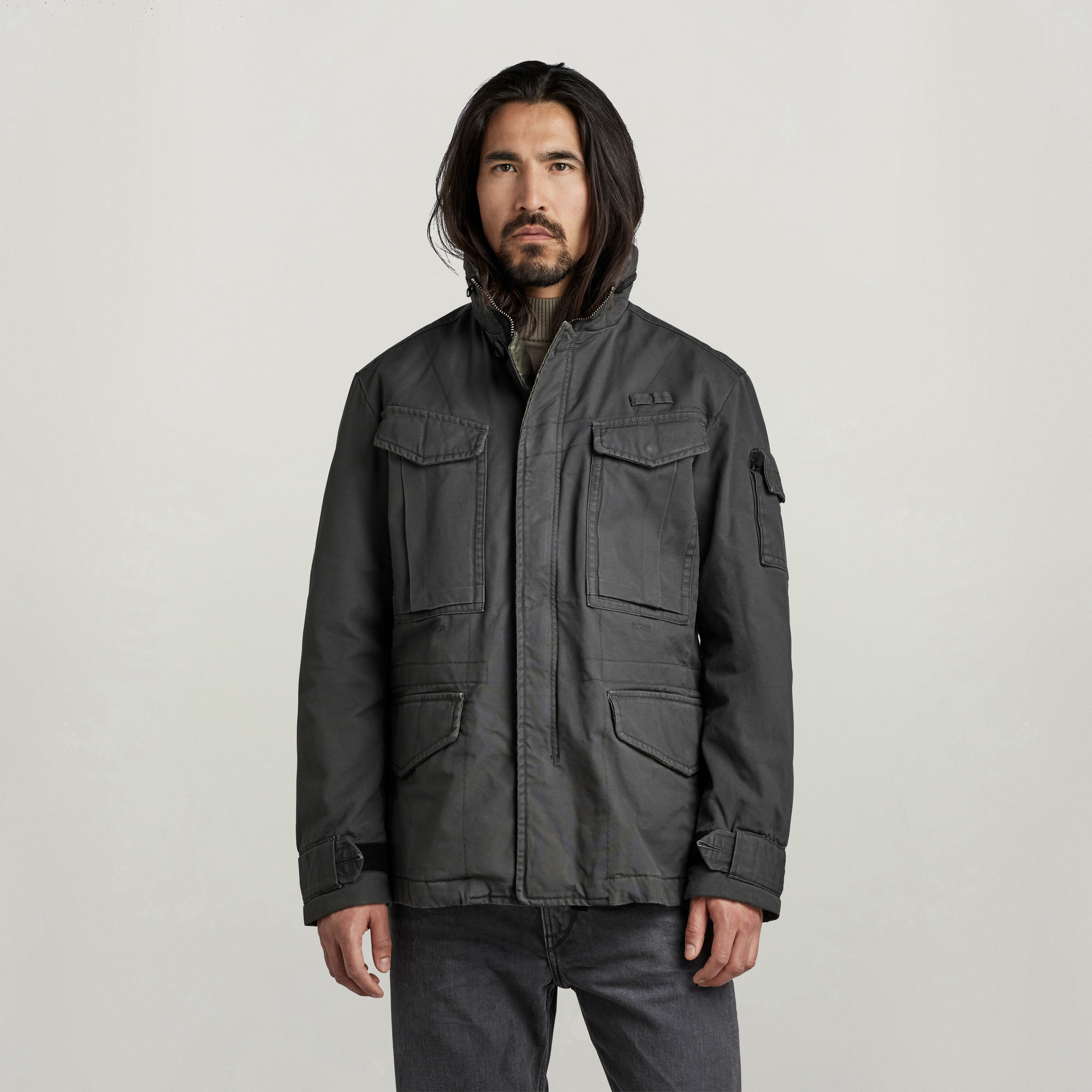 

Padded Field Jacket - Grey - Men