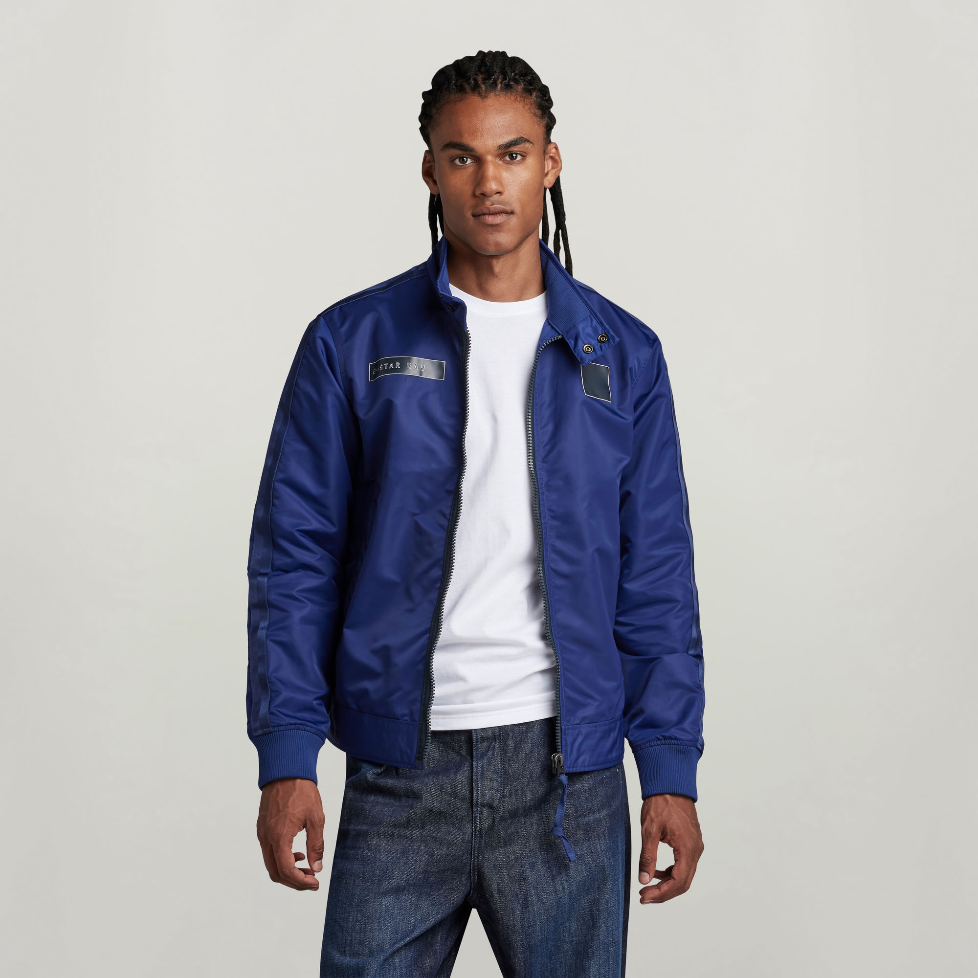 

Harrington Jacke - Mittelblau - Herren