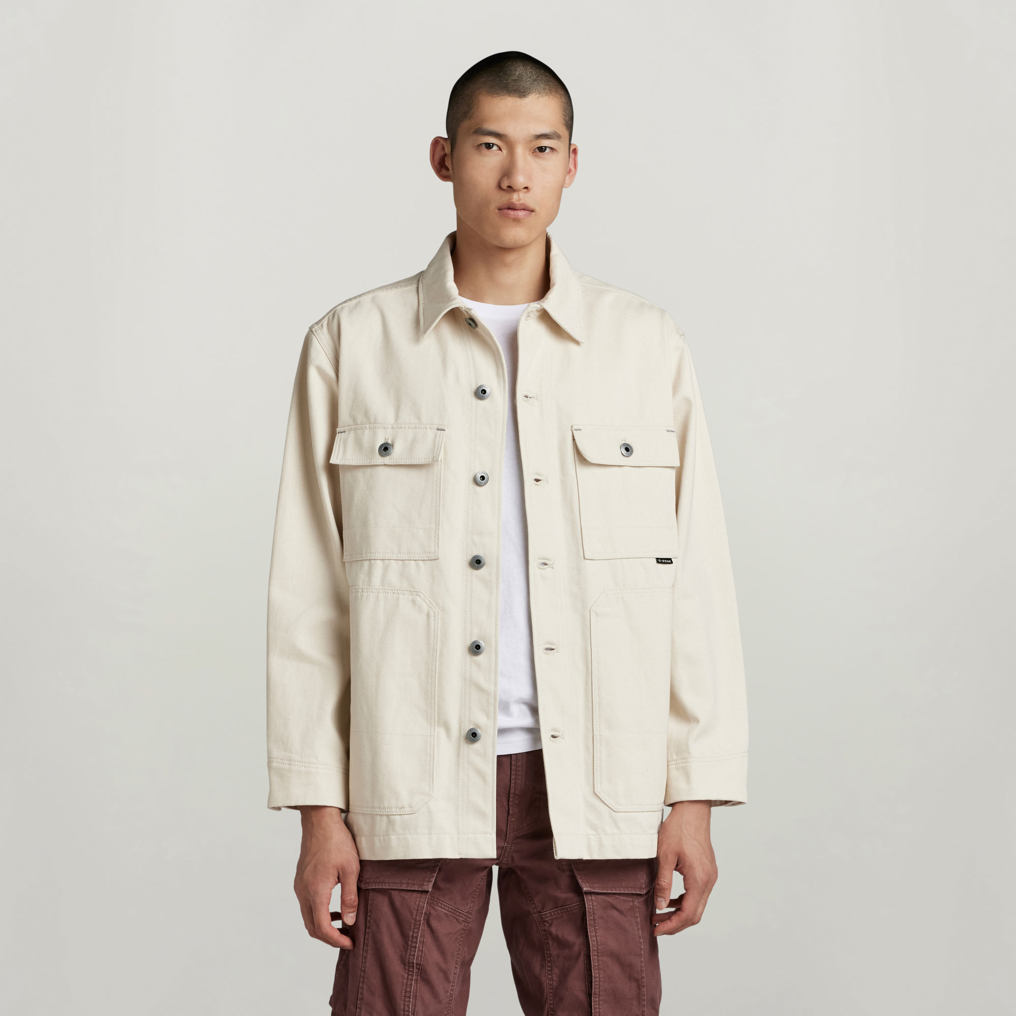 

Unisex Chore Evergreen Jacket - White - Men