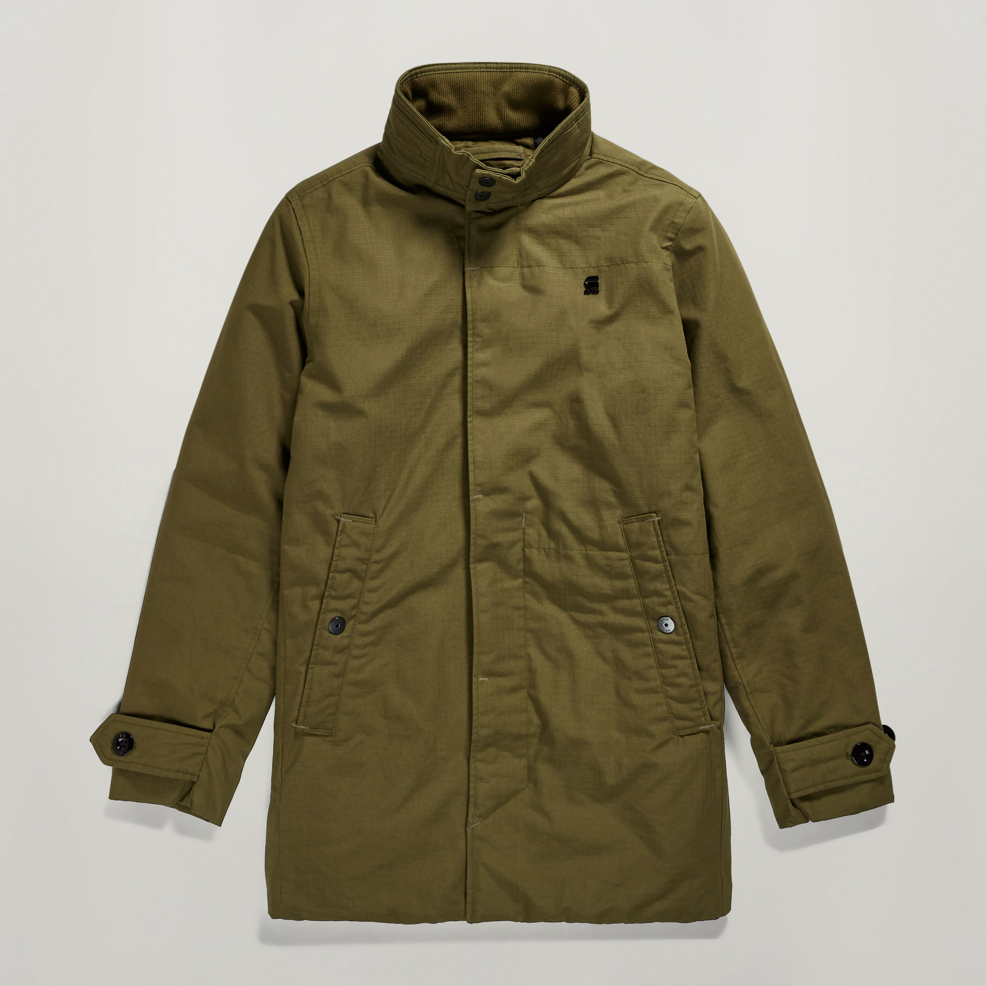 Thumbnail - Padded Trenchcoat - Grün - Herren