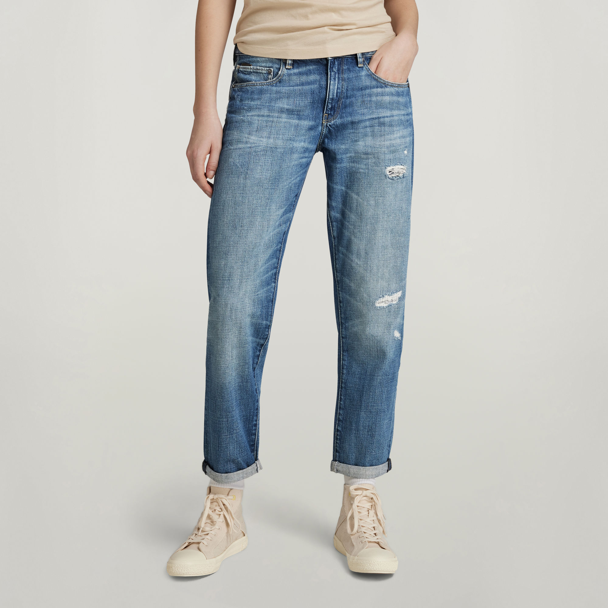 G-Star RAW Kate Boyfriend Jeans Midden blauw Dames